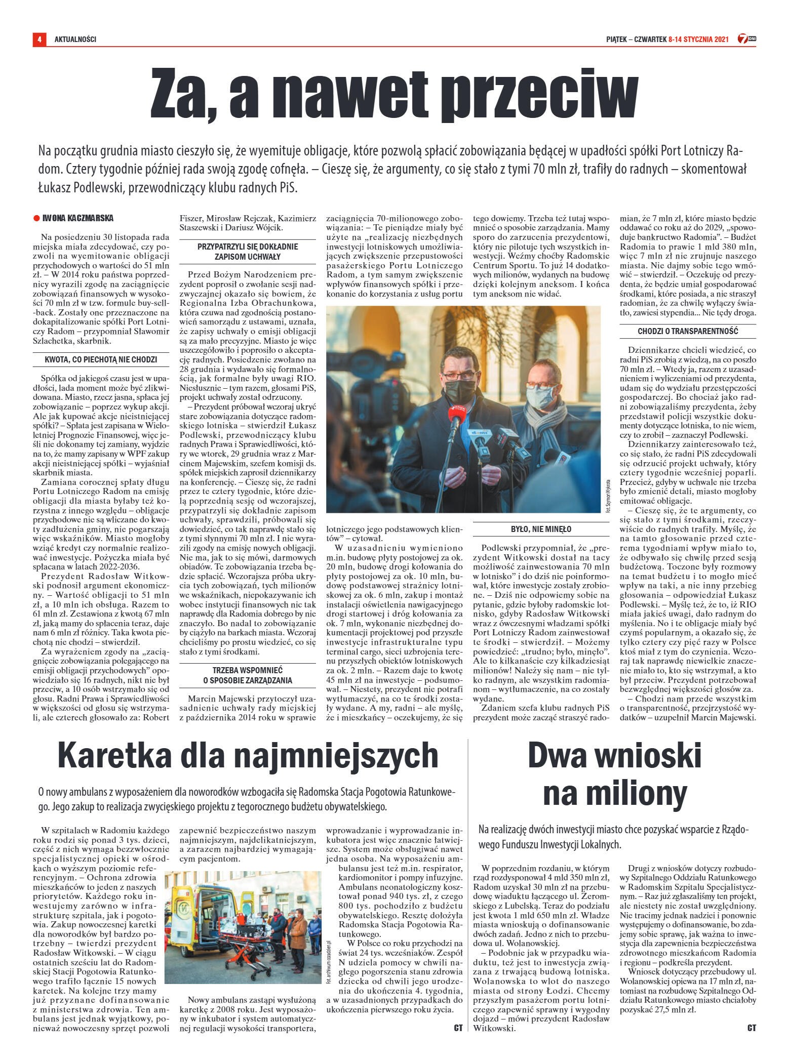 Tygodnik "7 Dni" nr 748 z dn. 8.01.2021 - strona 4