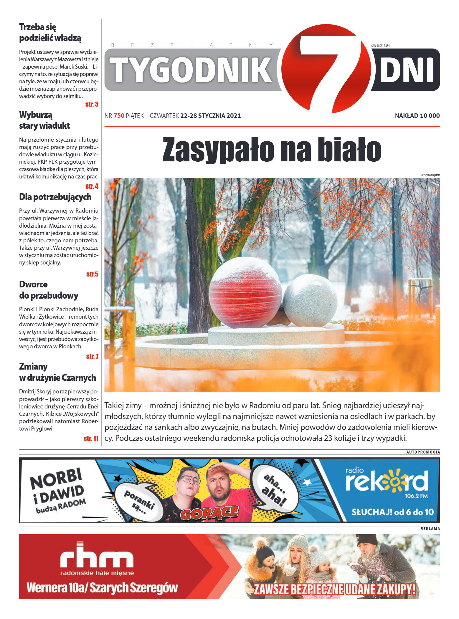 Tygodnik "7 Dni" nr 750 z dn. 22.01.2021 r. - strona 1