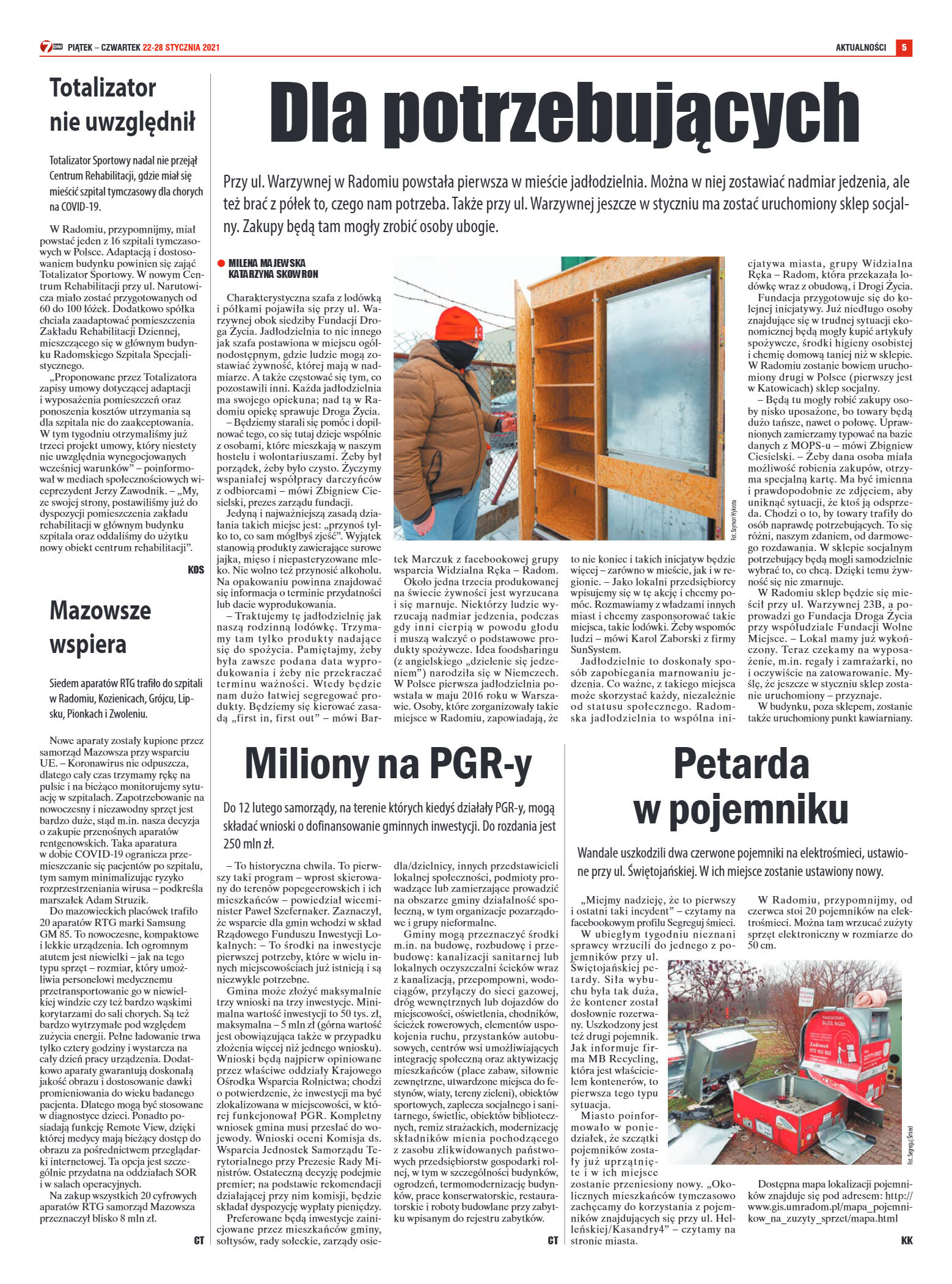 Tygodnik "7 Dni" nr 750 z dn. 22.01.2021 r. - strona 5