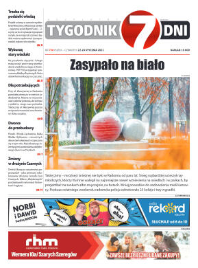 Tygodnik "7 Dni" nr 750 z dn. 22.01.2021 r. - strona 1