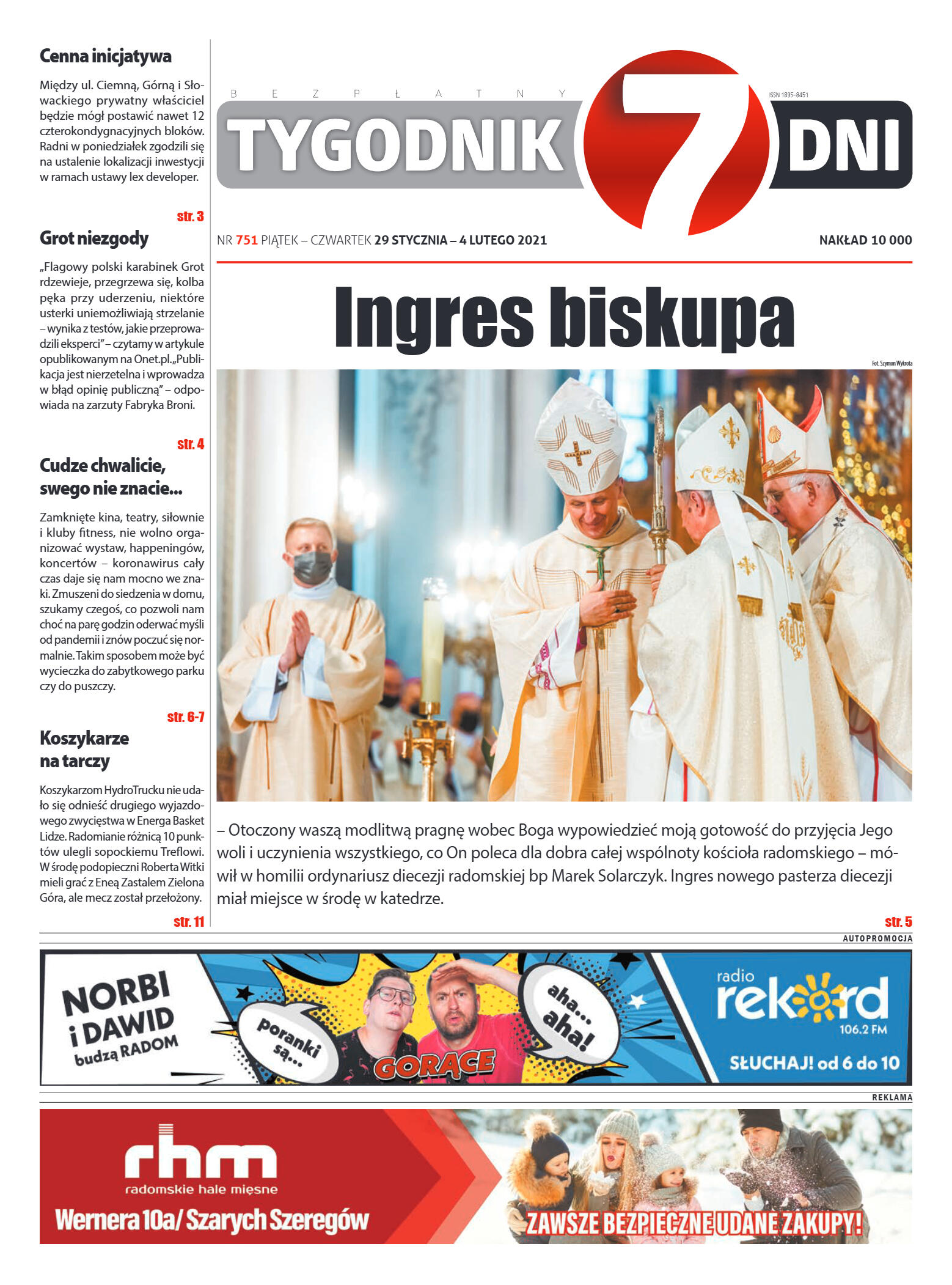 Tygodnik "7 Dni" nr 751 z dn. 29.01.2021 - strona 1