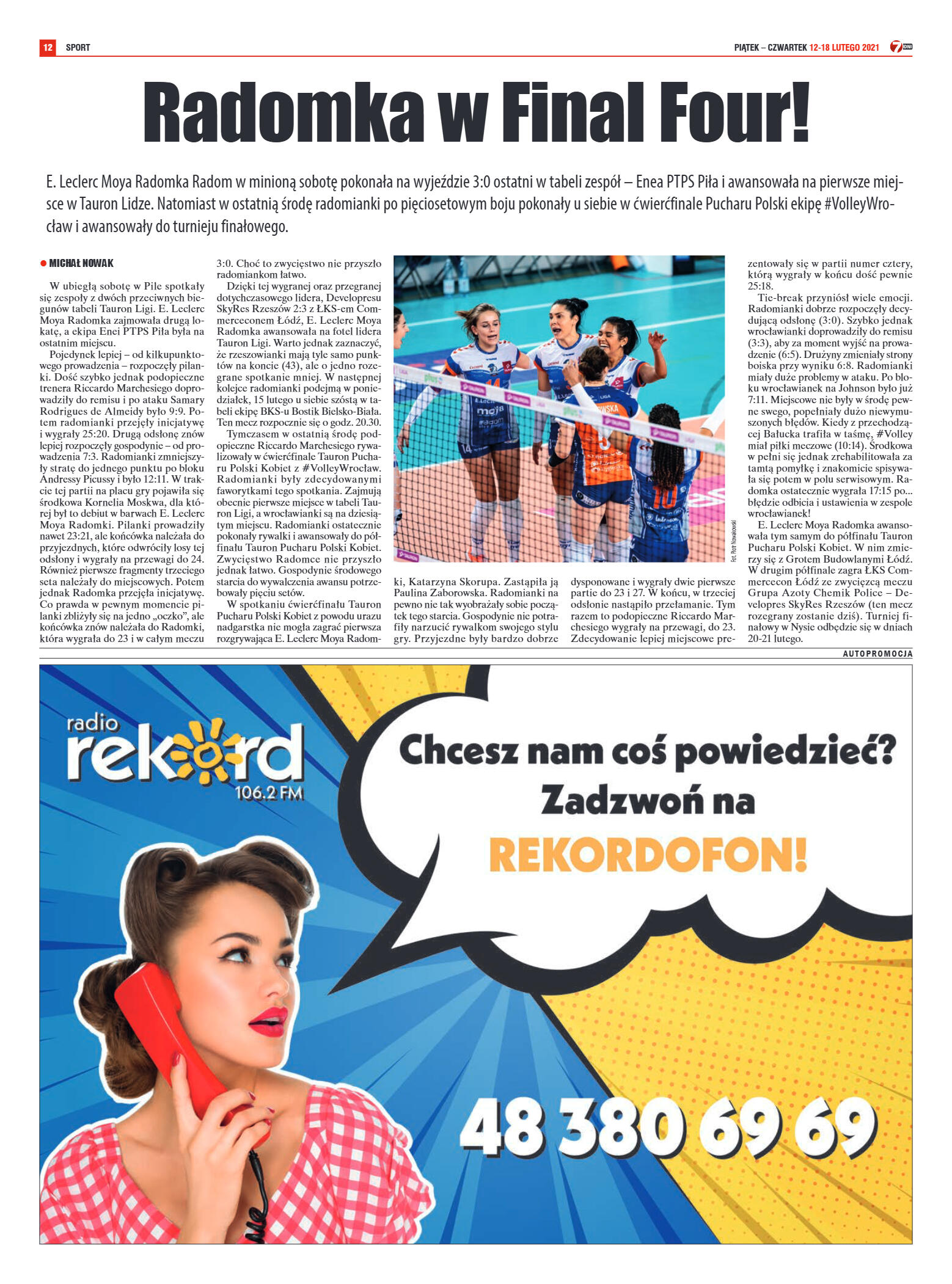 Tygodnik "7 Dni" nr 753 z dn. 12.02.2021 r. - strona 12