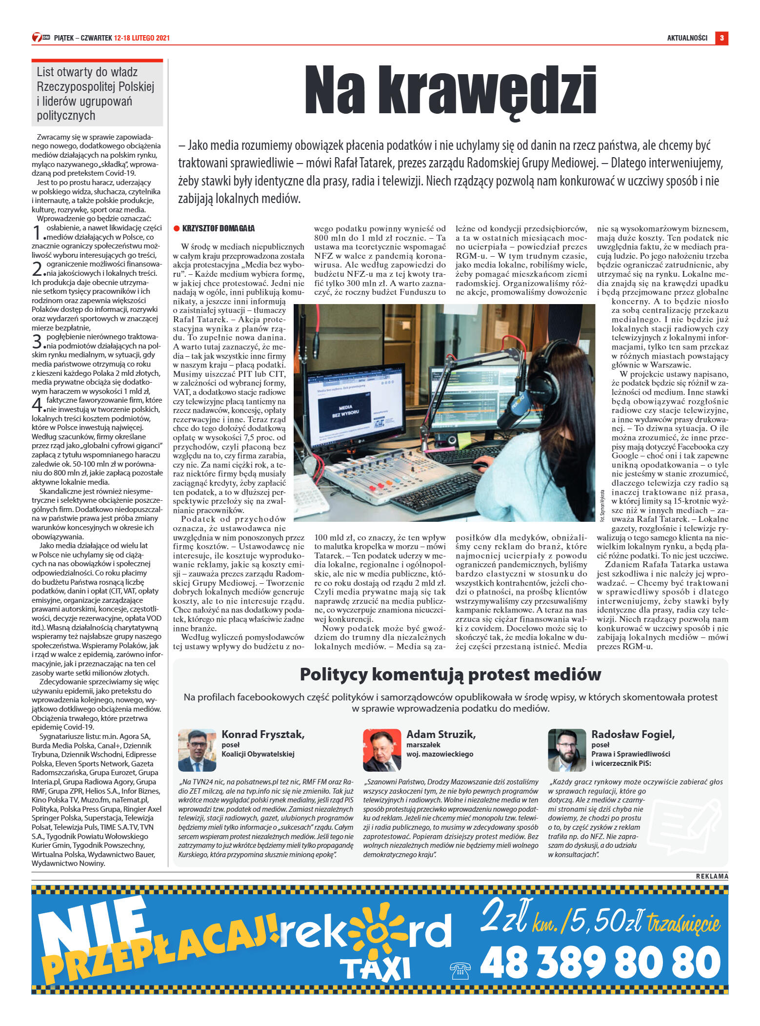 Tygodnik "7 Dni" nr 753 z dn. 12.02.2021 r. - strona 3