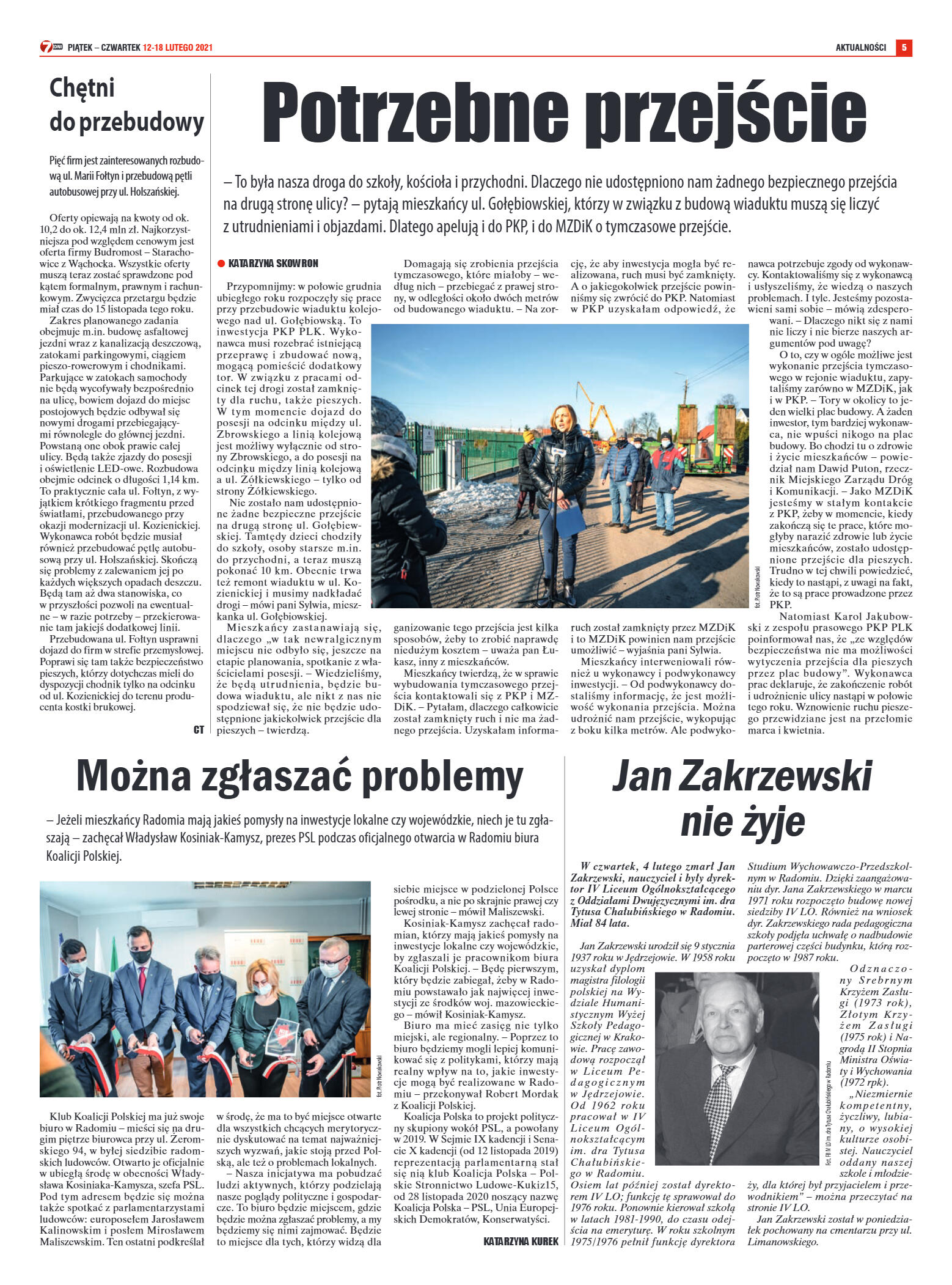 Tygodnik "7 Dni" nr 753 z dn. 12.02.2021 r. - strona 5