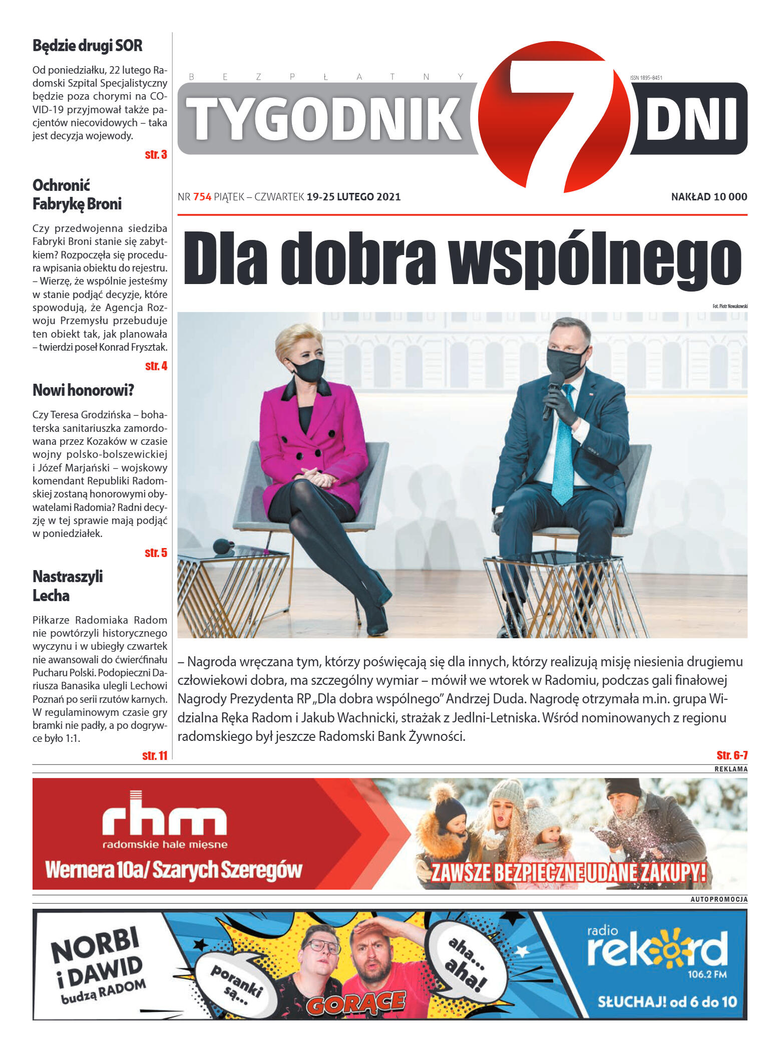 Tygodnik "7 Dni" nr 754 z dn. 19.02.2021 r. - strona 1