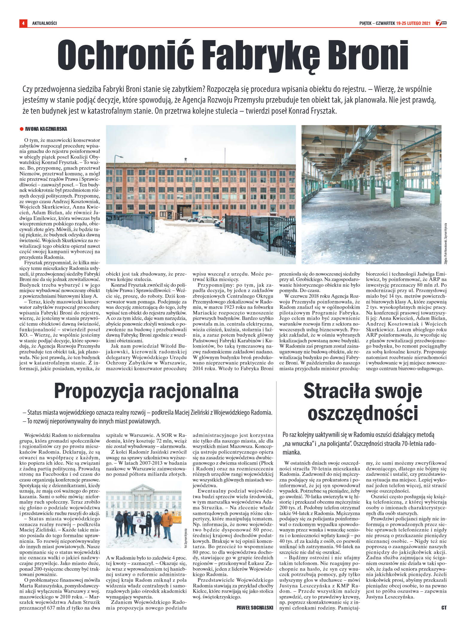 Tygodnik "7 Dni" nr 754 z dn. 19.02.2021 r. - strona 4