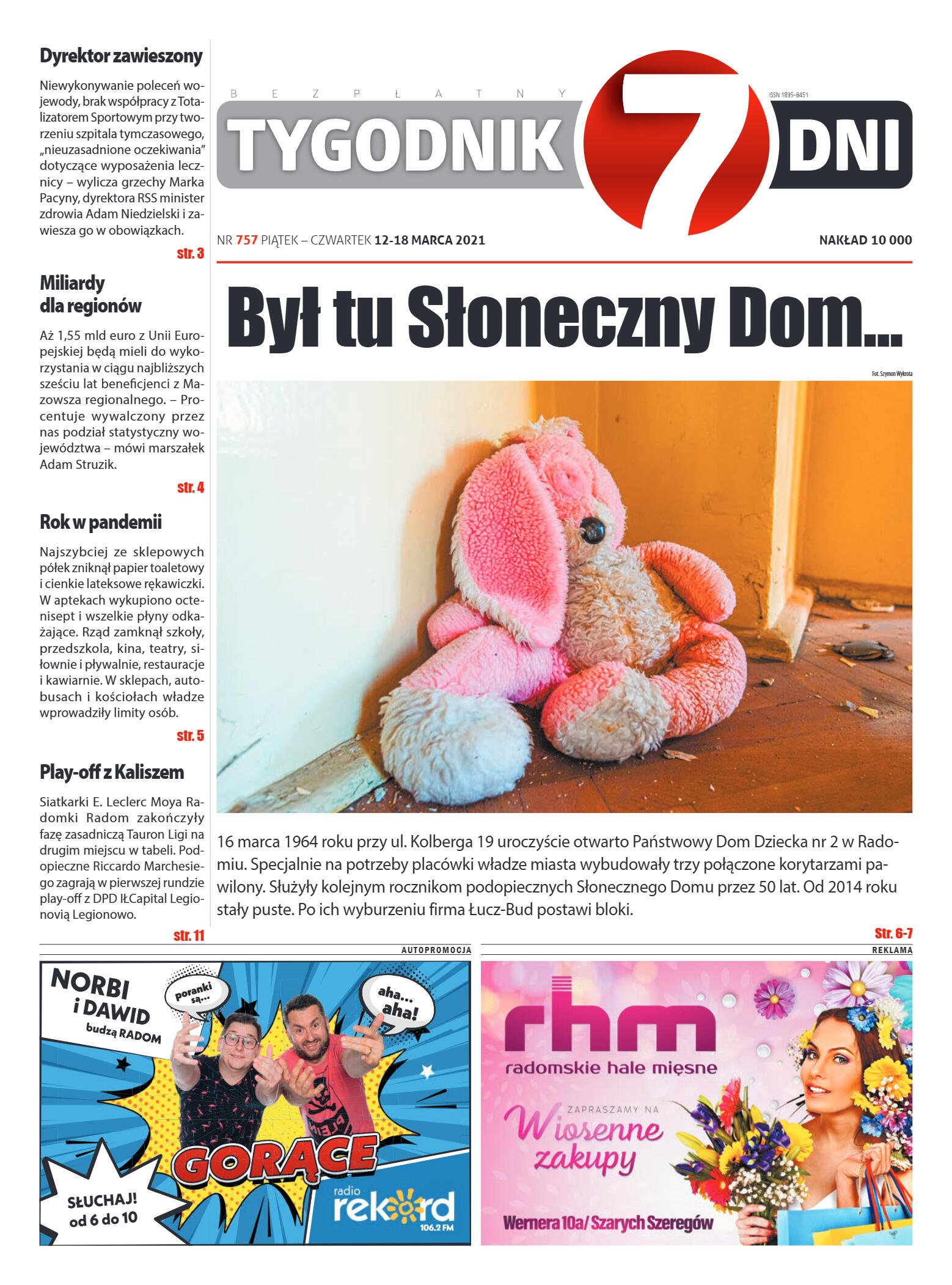 Tygodnik "7 Dni" nr 757 z 12.03.2021 r. - strona 1