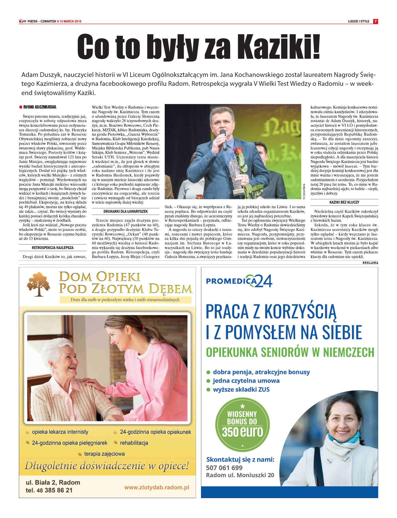 Tygodnik "7 Dni" nr 626 z dn. 9.03.2018 - strona 11