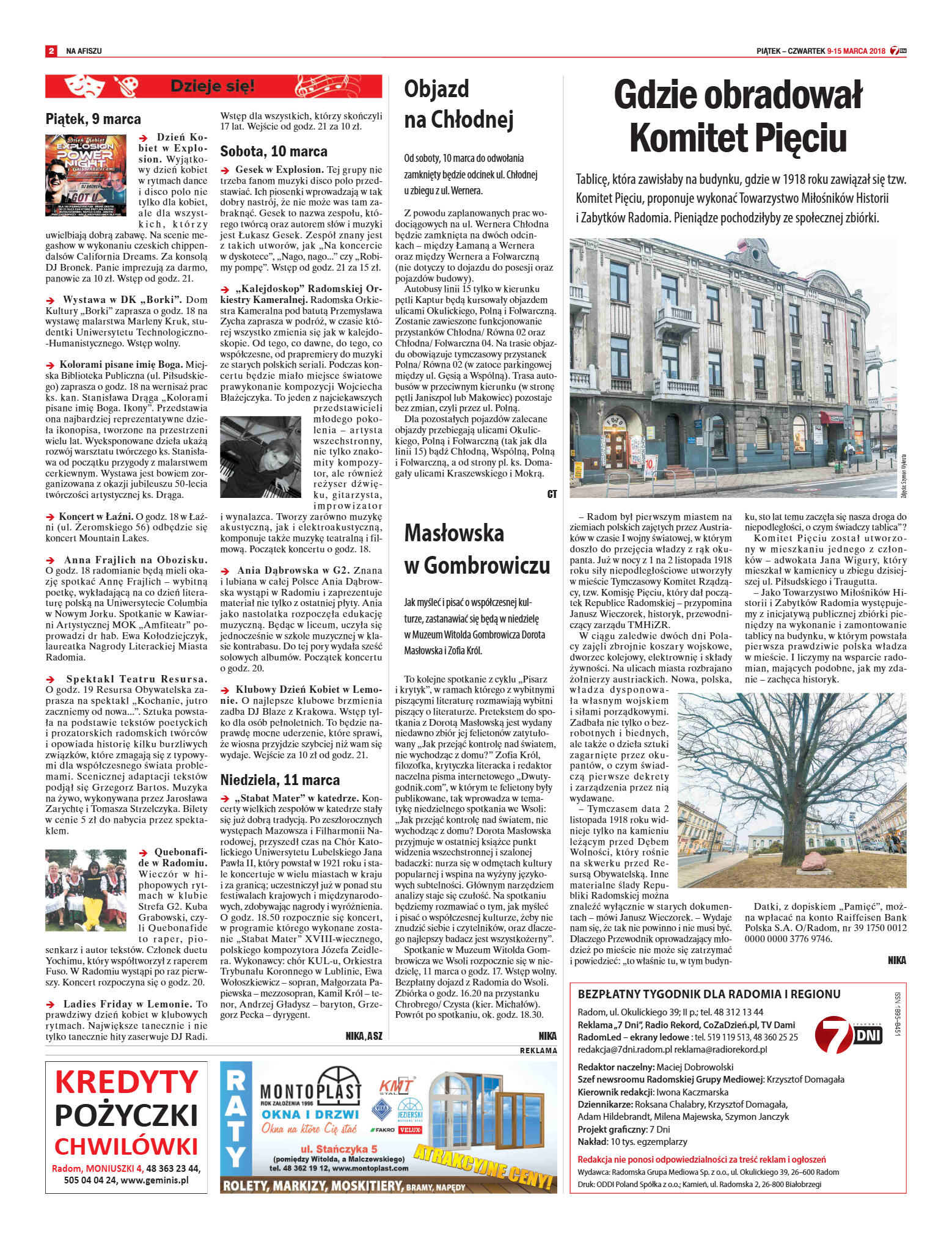 Tygodnik "7 Dni" nr 626 z dn. 9.03.2018 - strona 2