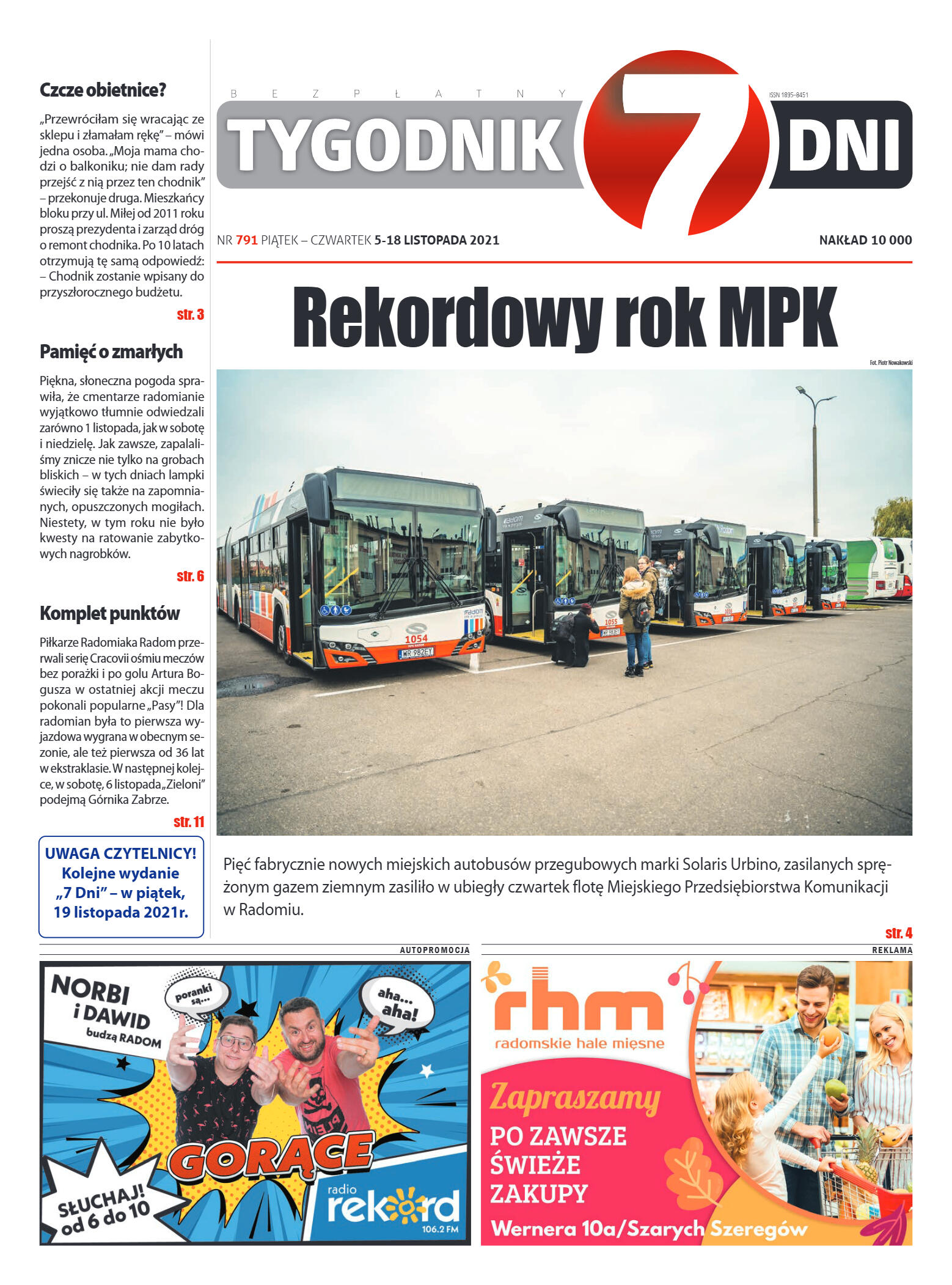 Tygodnik "7 Dni" nr 791 z dn. 05.11.2021 r. - strona 1