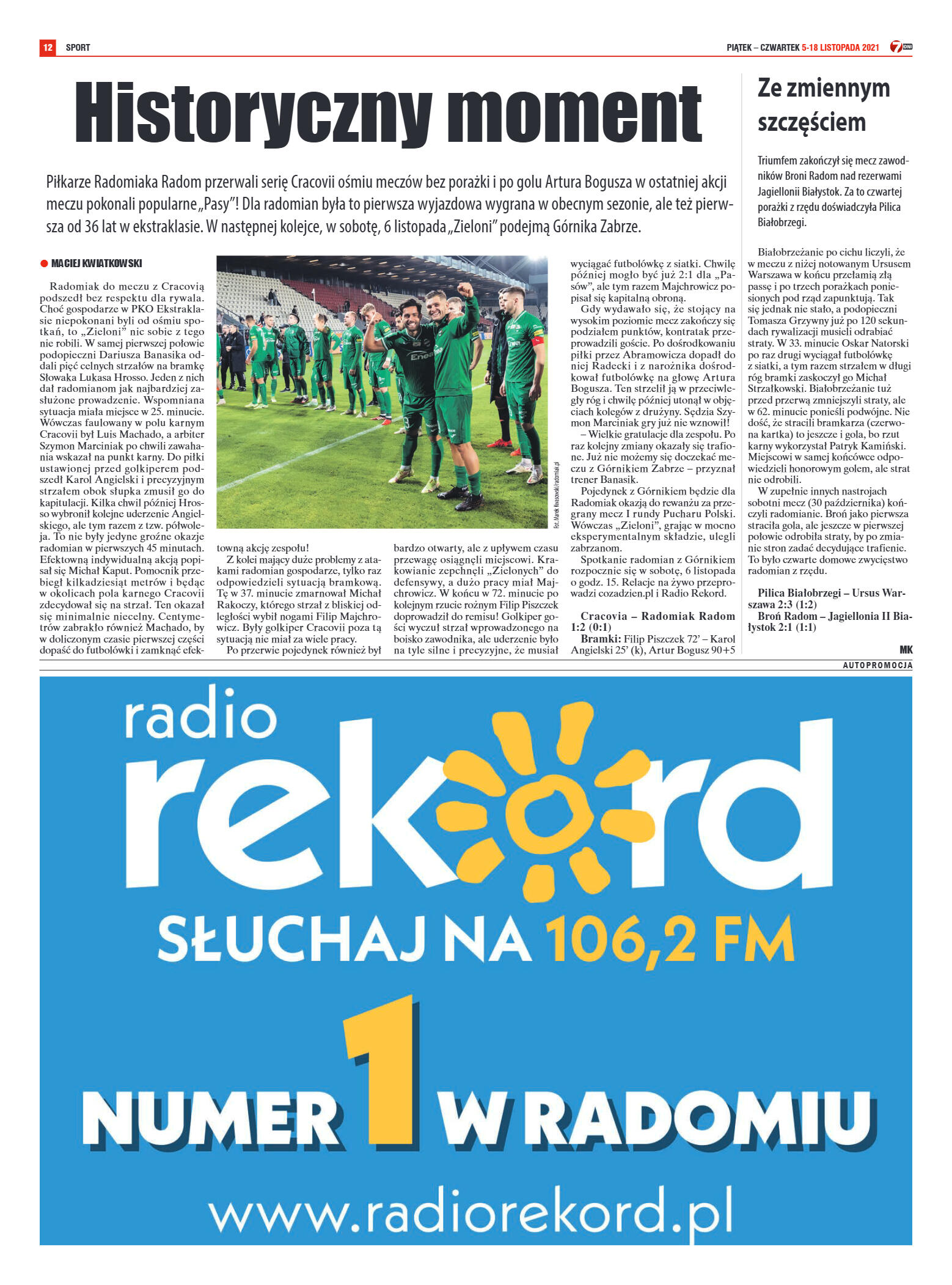 Tygodnik "7 Dni" nr 791 z dn. 05.11.2021 r. - strona 12