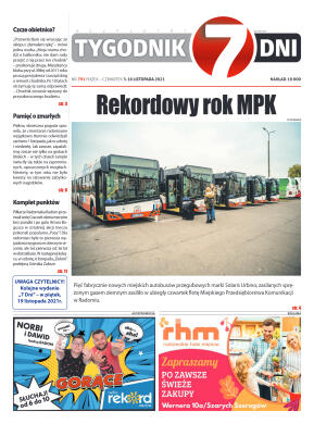 Tygodnik "7 Dni" nr 791 z dn. 05.11.2021 r. - strona 1