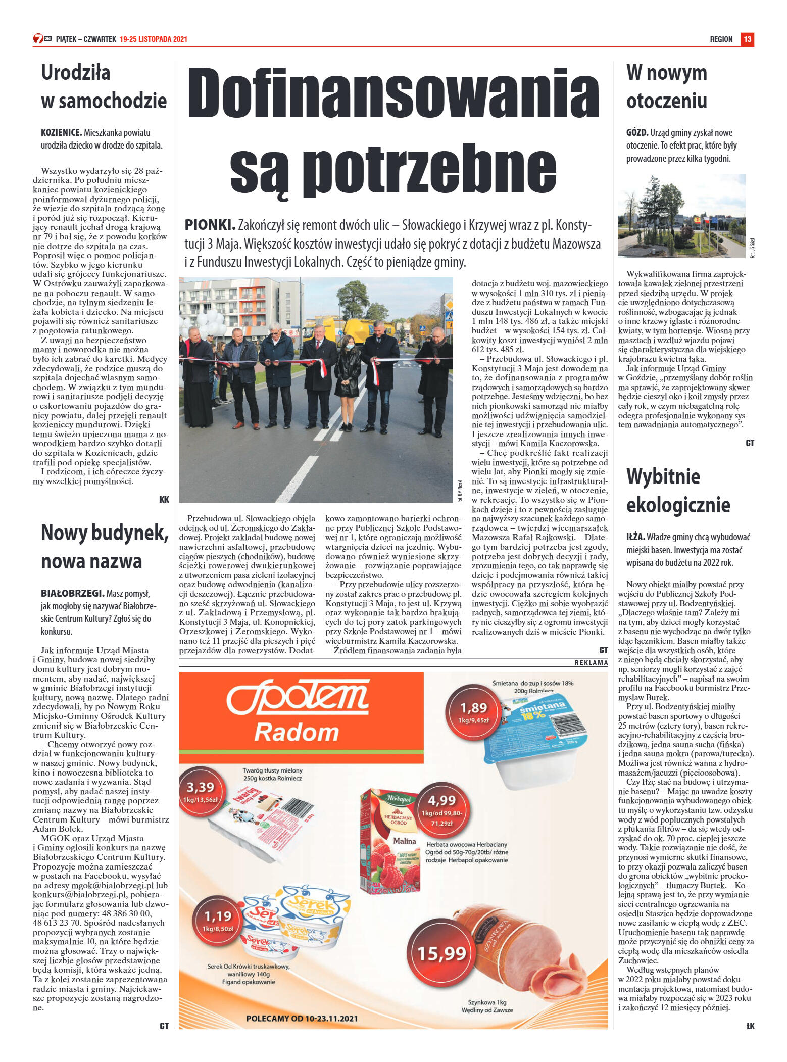 Tygodnik "7 Dni" nr 792 z dn. 19.11.2021 r. - strona 13