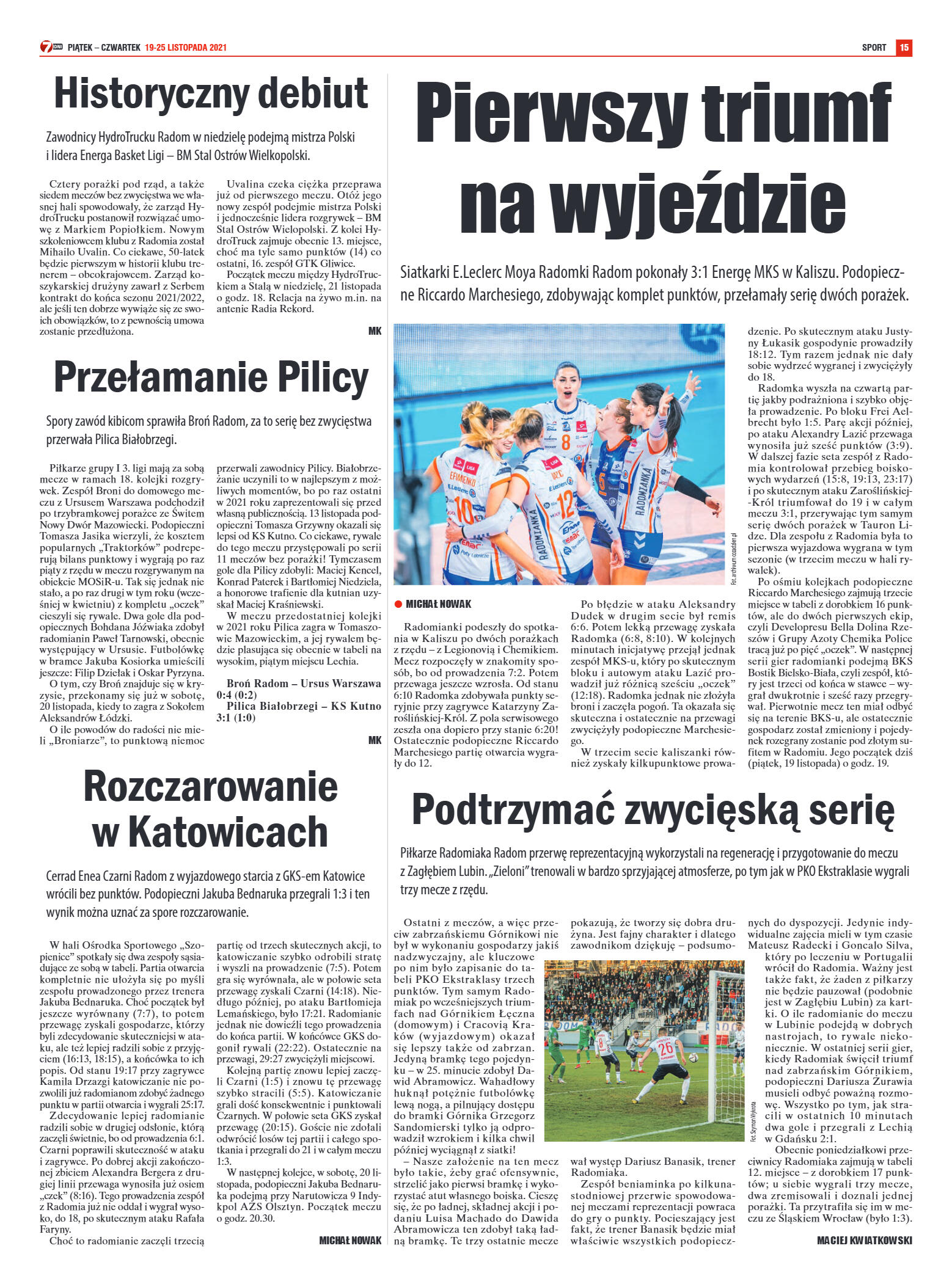 Tygodnik "7 Dni" nr 792 z dn. 19.11.2021 r. - strona 15