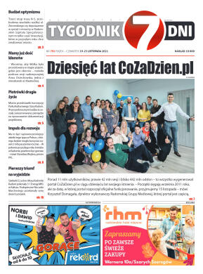 Tygodnik "7 Dni" nr 792 z dn. 19.11.2021 r. - strona 1