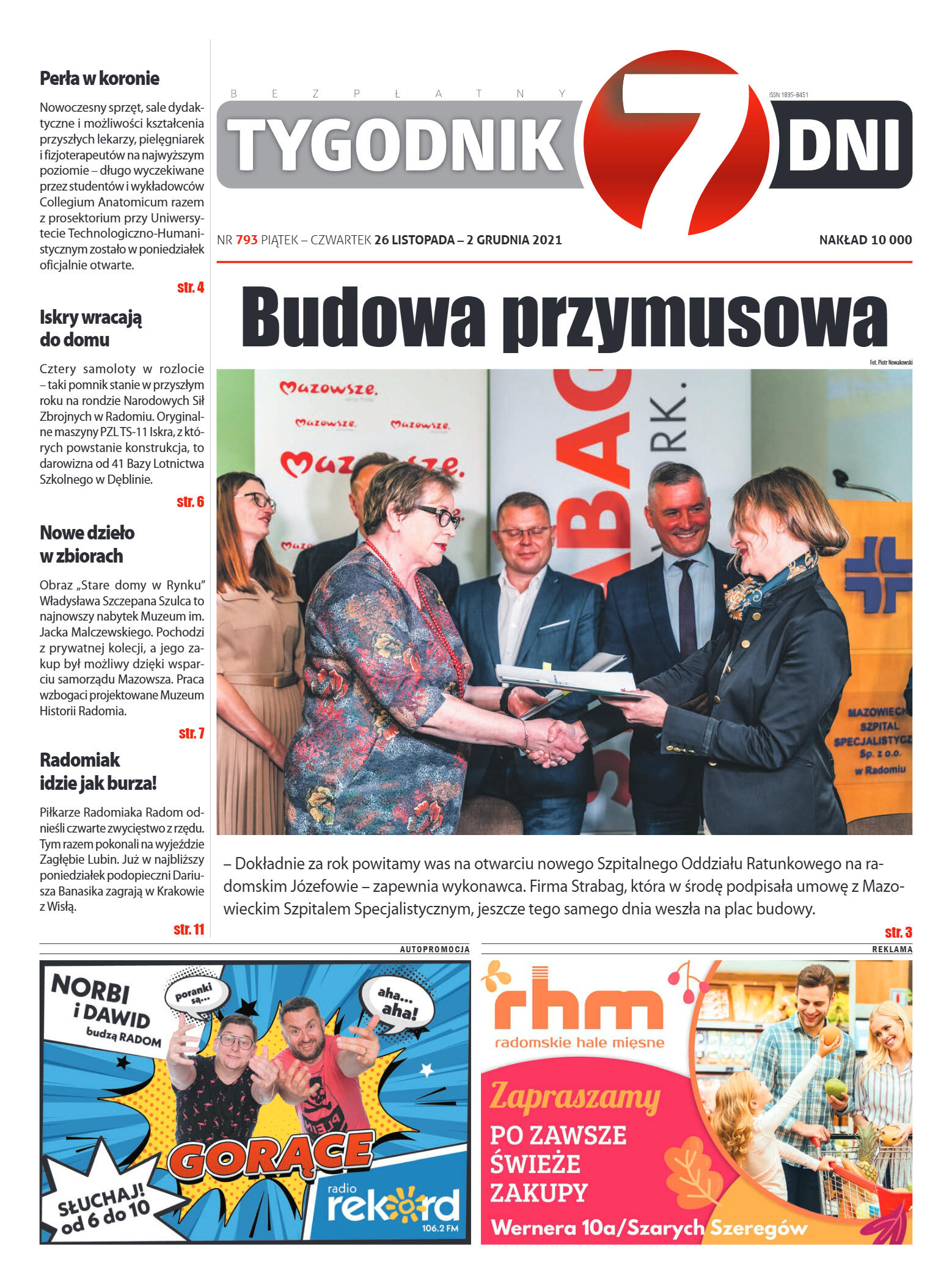 Tygodnik "7 Dni" nr 793 z dn. 26.11.2021 r. - strona 1