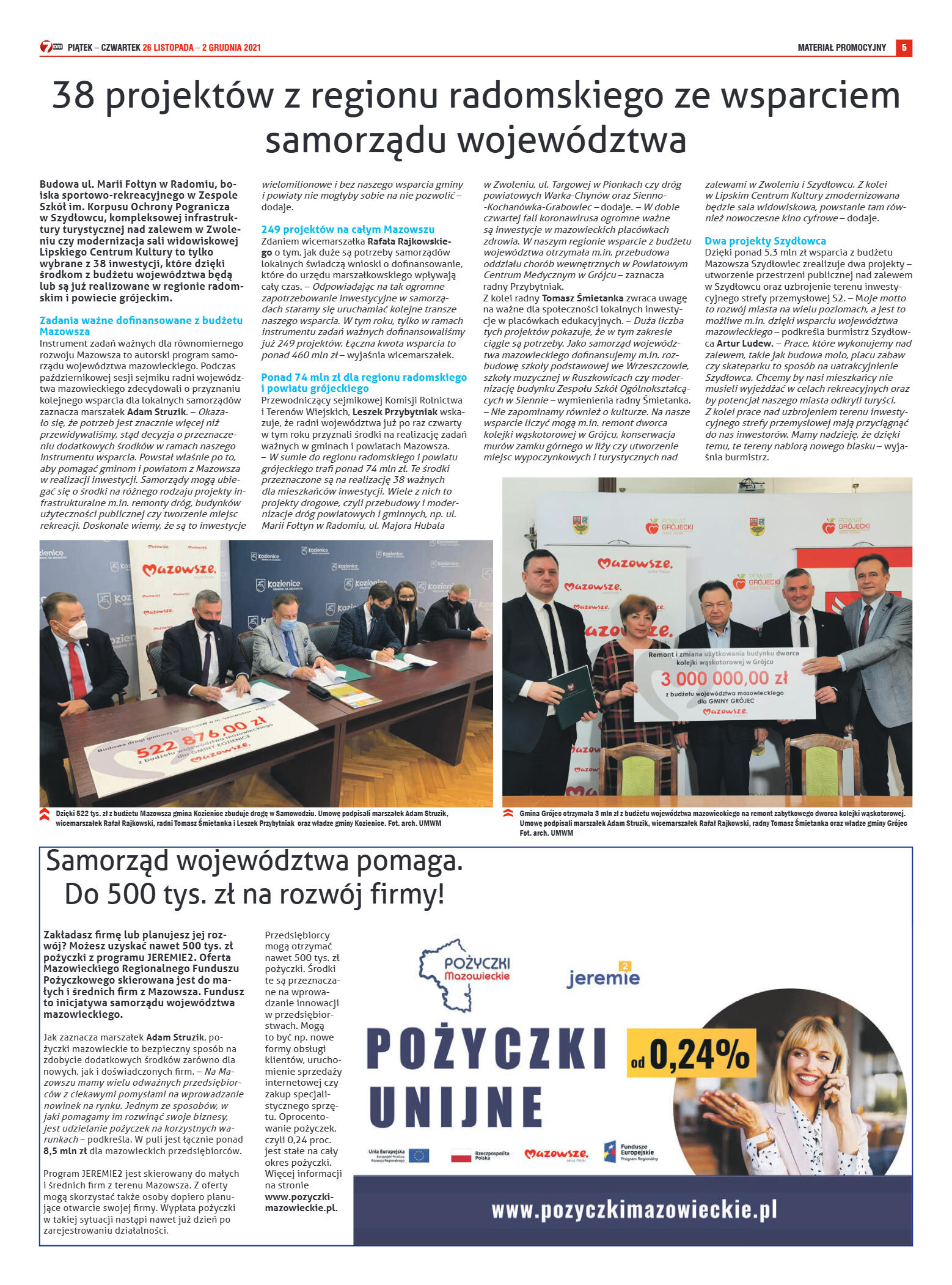 Tygodnik "7 Dni" nr 793 z dn. 26.11.2021 r. - strona 5