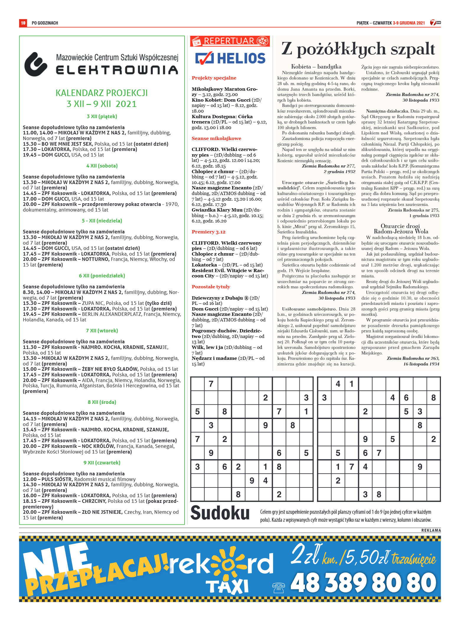 Tygodnik "7 Dni" nr 794 z dn. 3.12.2021 r. - strona 10