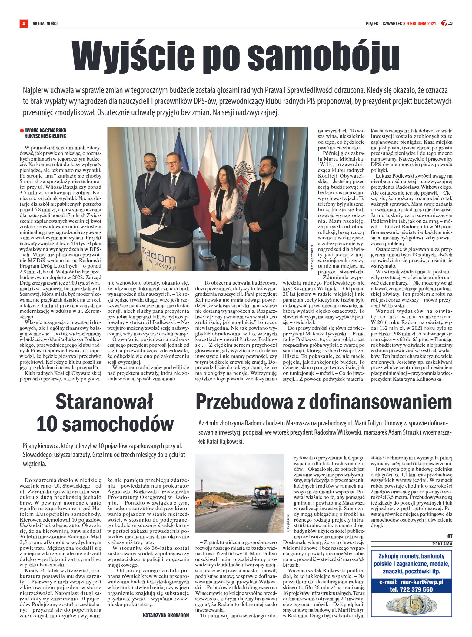 Tygodnik "7 Dni" nr 794 z dn. 3.12.2021 r. - strona 4