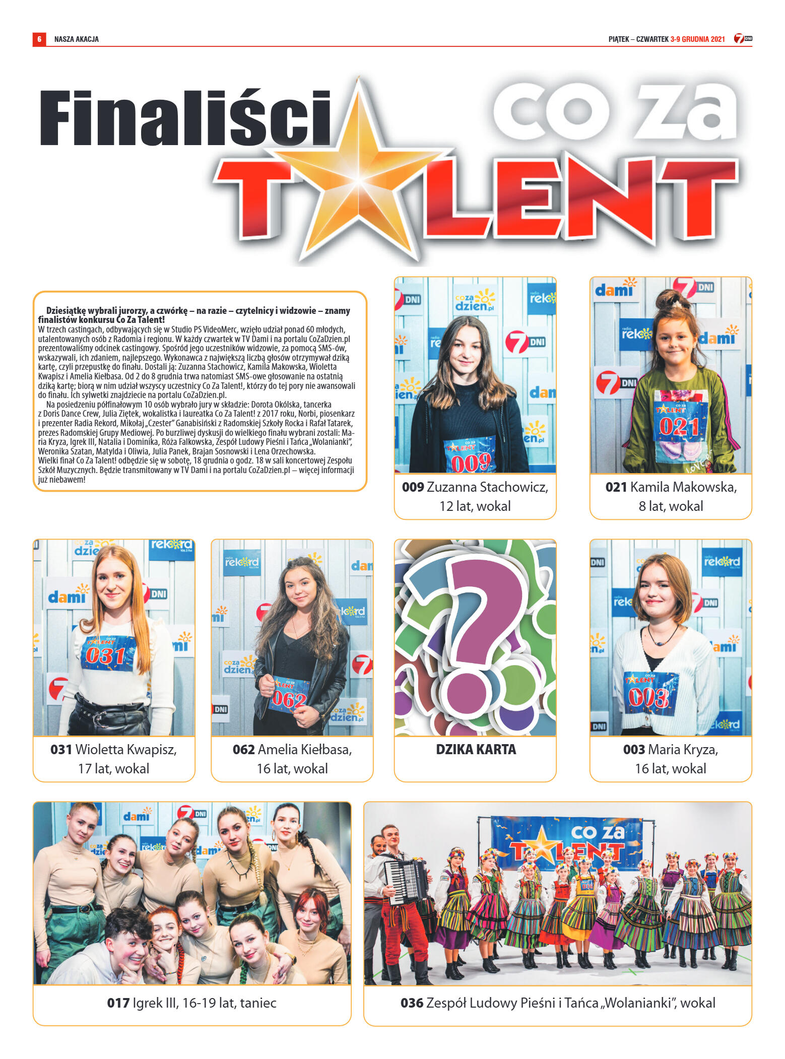 Tygodnik "7 Dni" nr 794 z dn. 3.12.2021 r. - strona 6