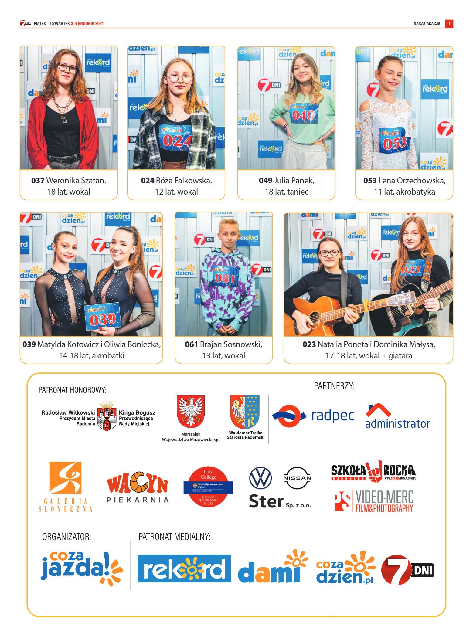 Tygodnik "7 Dni" nr 794 z dn. 3.12.2021 r. - strona 7