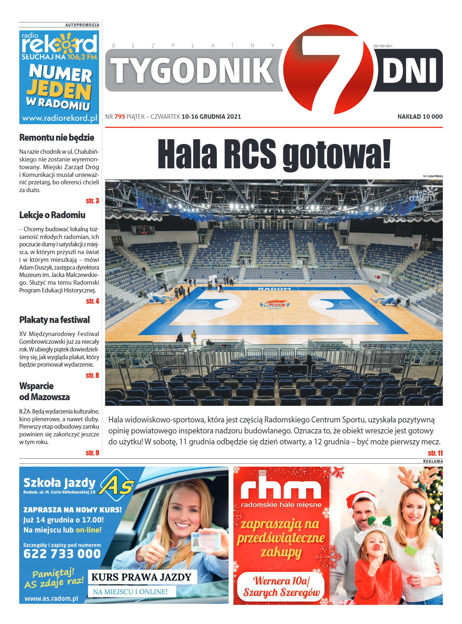 Tygodnik "7 Dni" nr 795 z dn. 10.12.2021 r. - strona 1