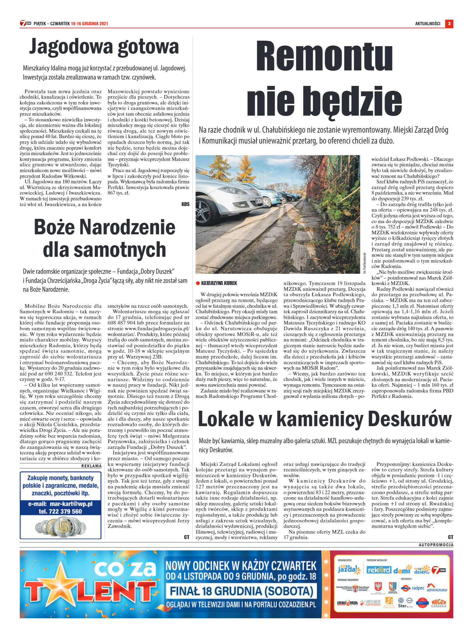 Tygodnik "7 Dni" nr 795 z dn. 10.12.2021 r. - strona 3