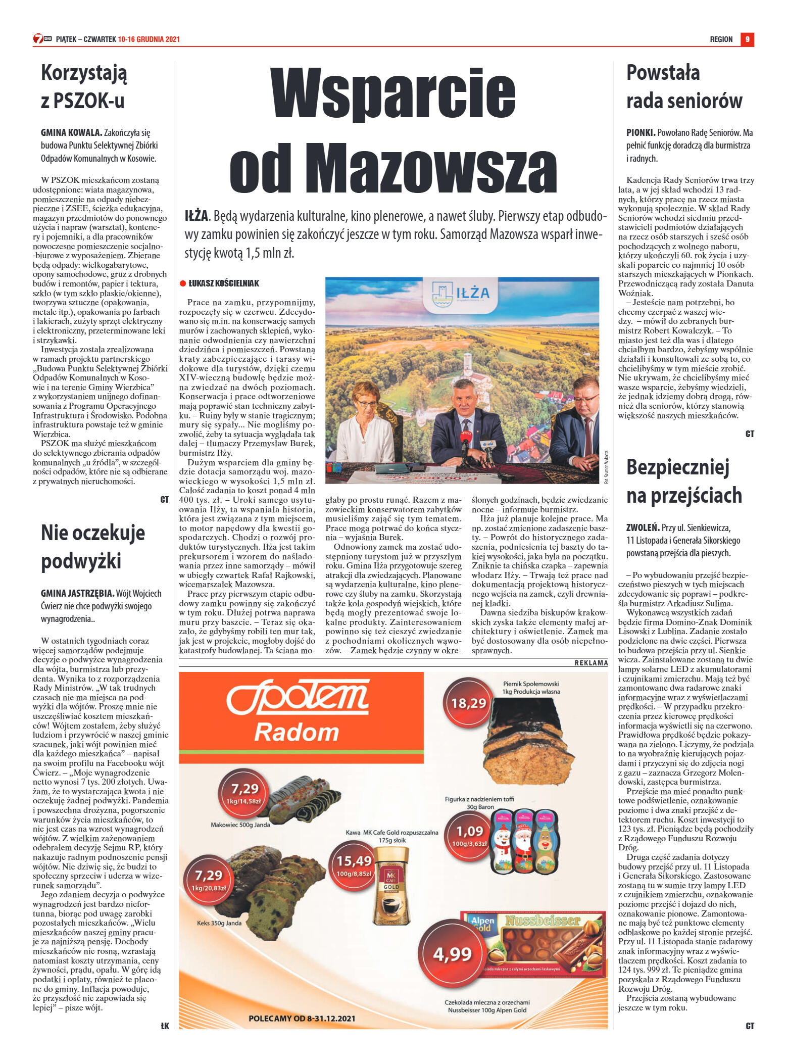 Tygodnik "7 Dni" nr 795 z dn. 10.12.2021 r. - strona 9
