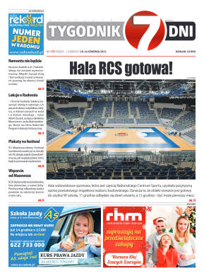 Tygodnik "7 Dni" nr 795 z dn. 10.12.2021 r. - strona 1