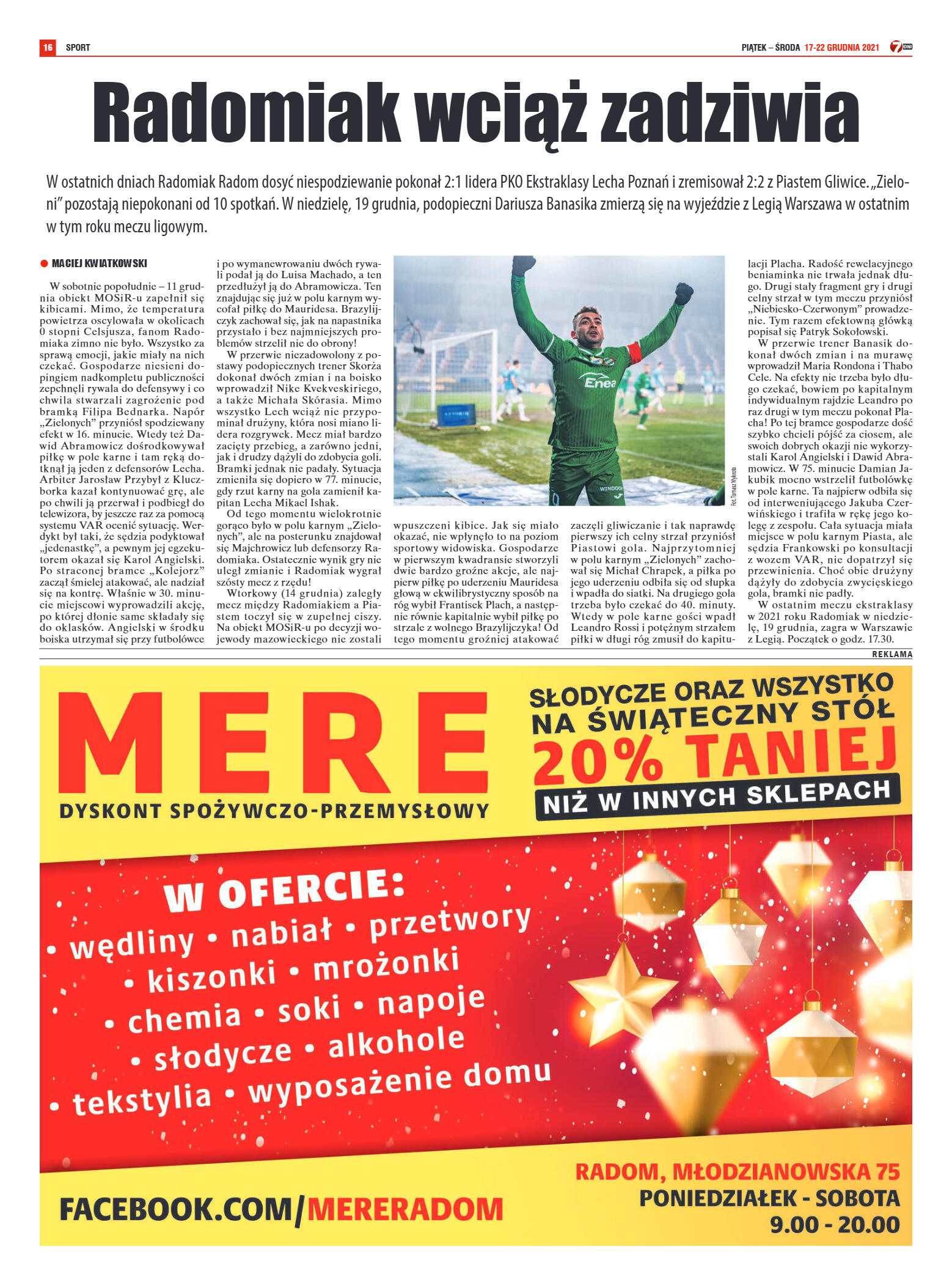 Tygodnik "7 Dni" nr 796 z dn. 17.12.2021 r. - strona 16