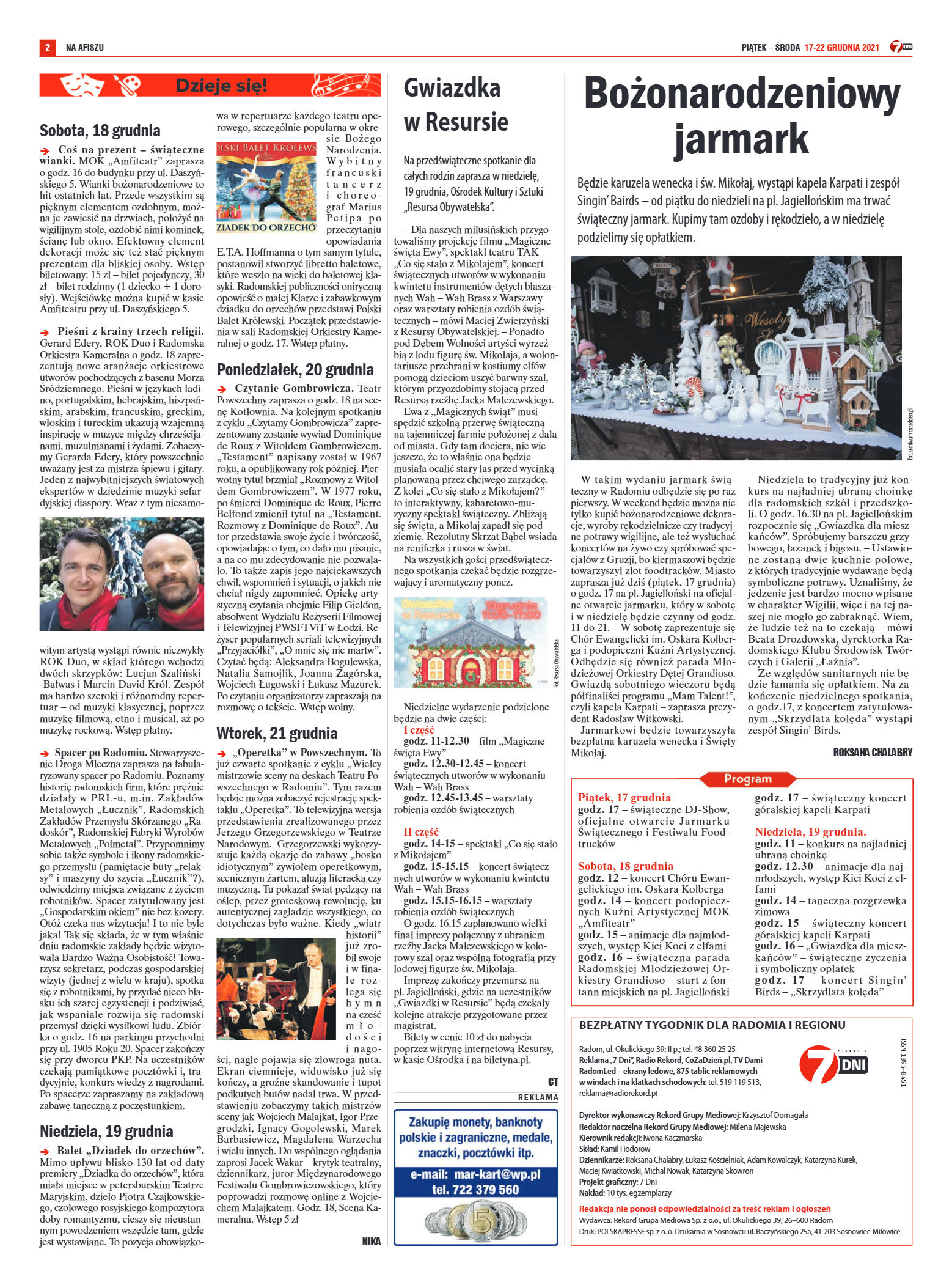 Tygodnik "7 Dni" nr 796 z dn. 17.12.2021 r. - strona 2