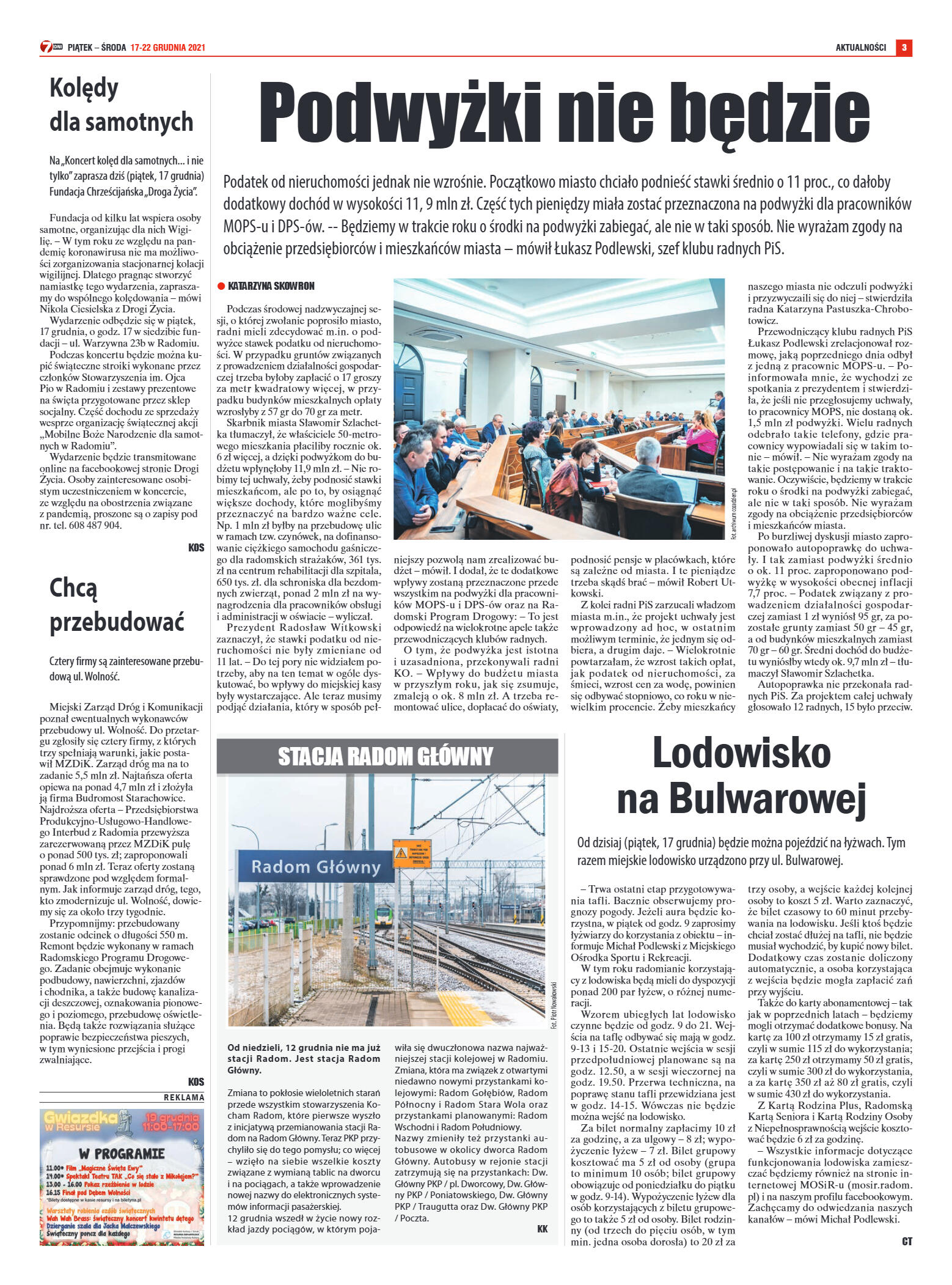 Tygodnik "7 Dni" nr 796 z dn. 17.12.2021 r. - strona 3