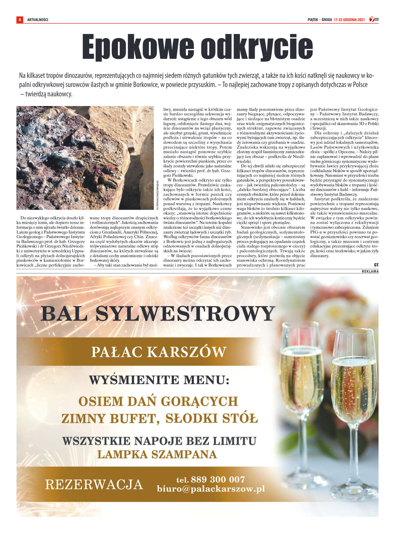 Tygodnik "7 Dni" nr 796 z dn. 17.12.2021 r. - strona 4