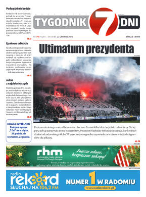 Tygodnik "7 Dni" nr 796 z dn. 17.12.2021 r. - strona 1