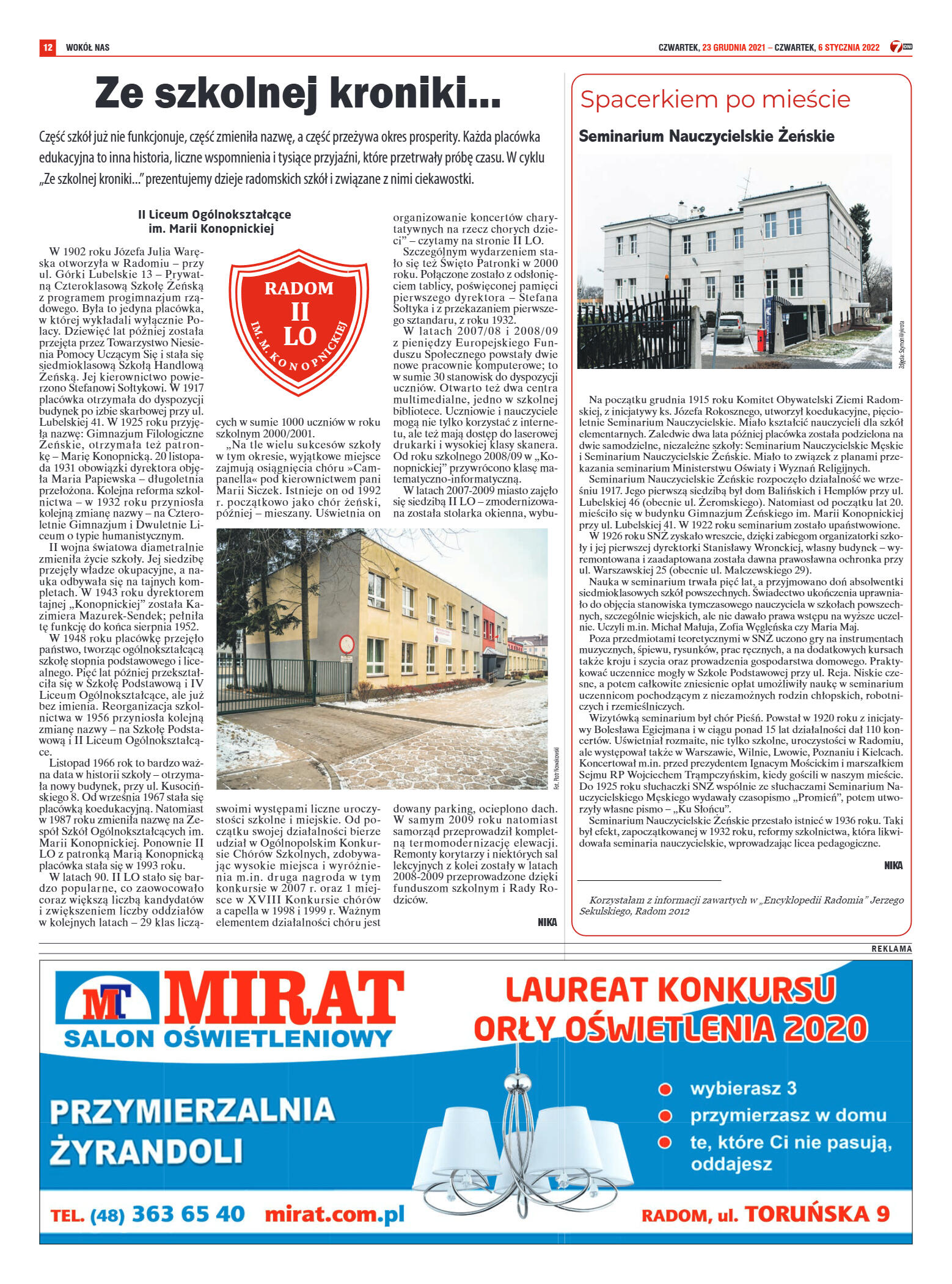 Tygodnik "7 Dni" nr 797 z dn. 23.12.2021 r. - strona 12