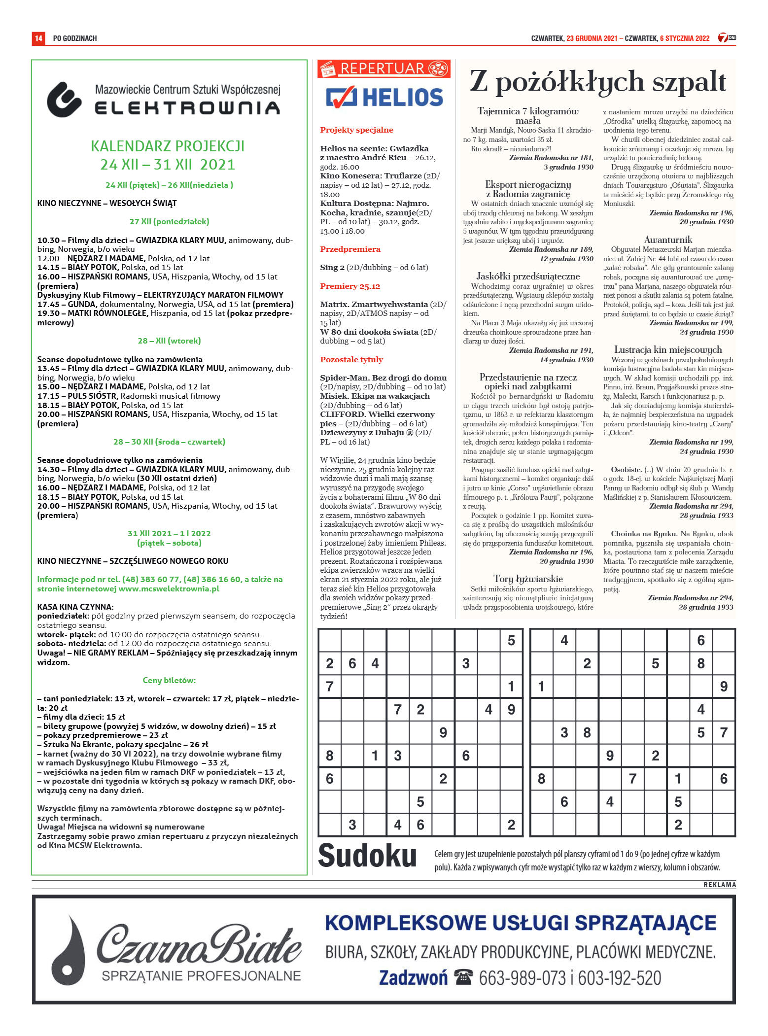 Tygodnik "7 Dni" nr 797 z dn. 23.12.2021 r. - strona 14