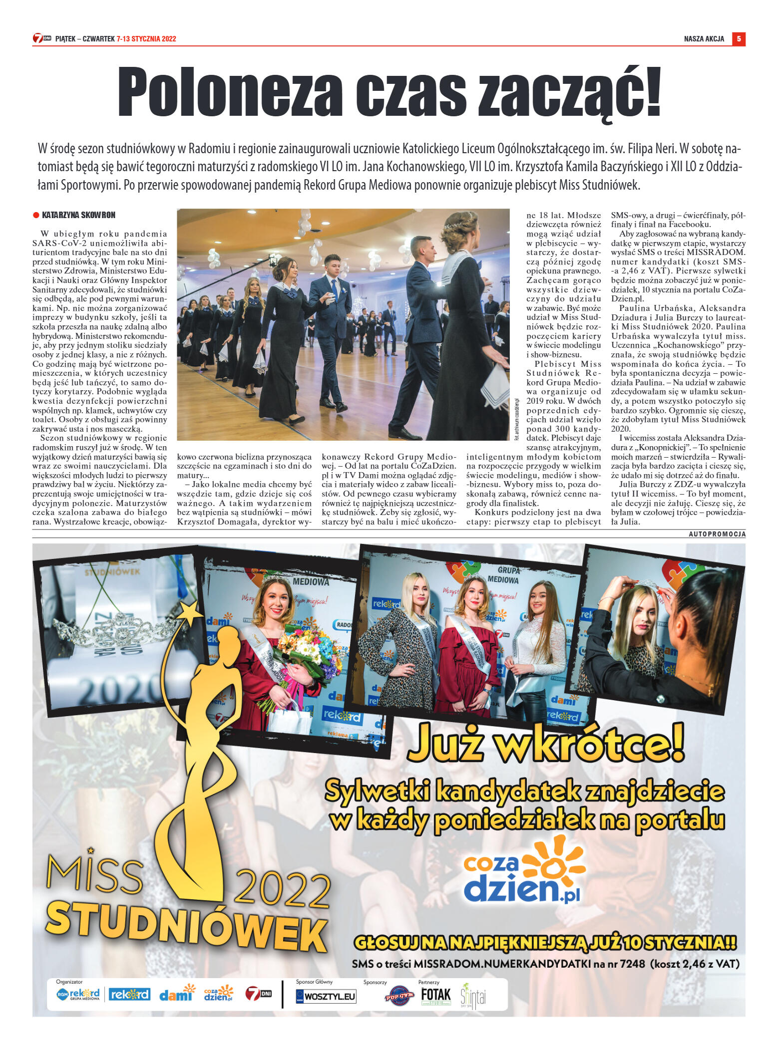 Tygodnik "7 Dni" nr 798 z dn. 07.01.2022 r. - strona 5
