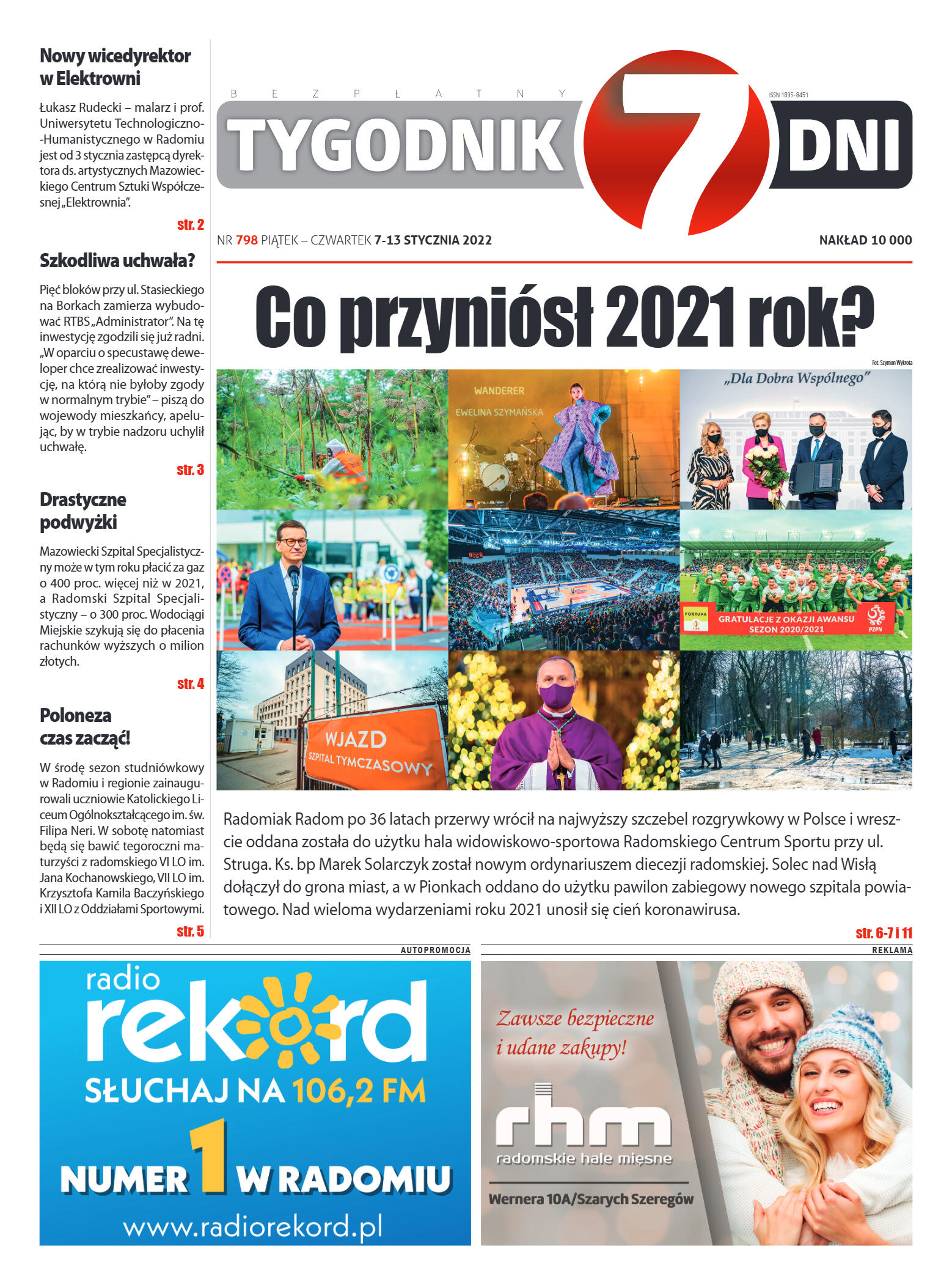 Tygodnik "7 Dni" nr 798 z dn. 07.01.2022 r. - strona 1
