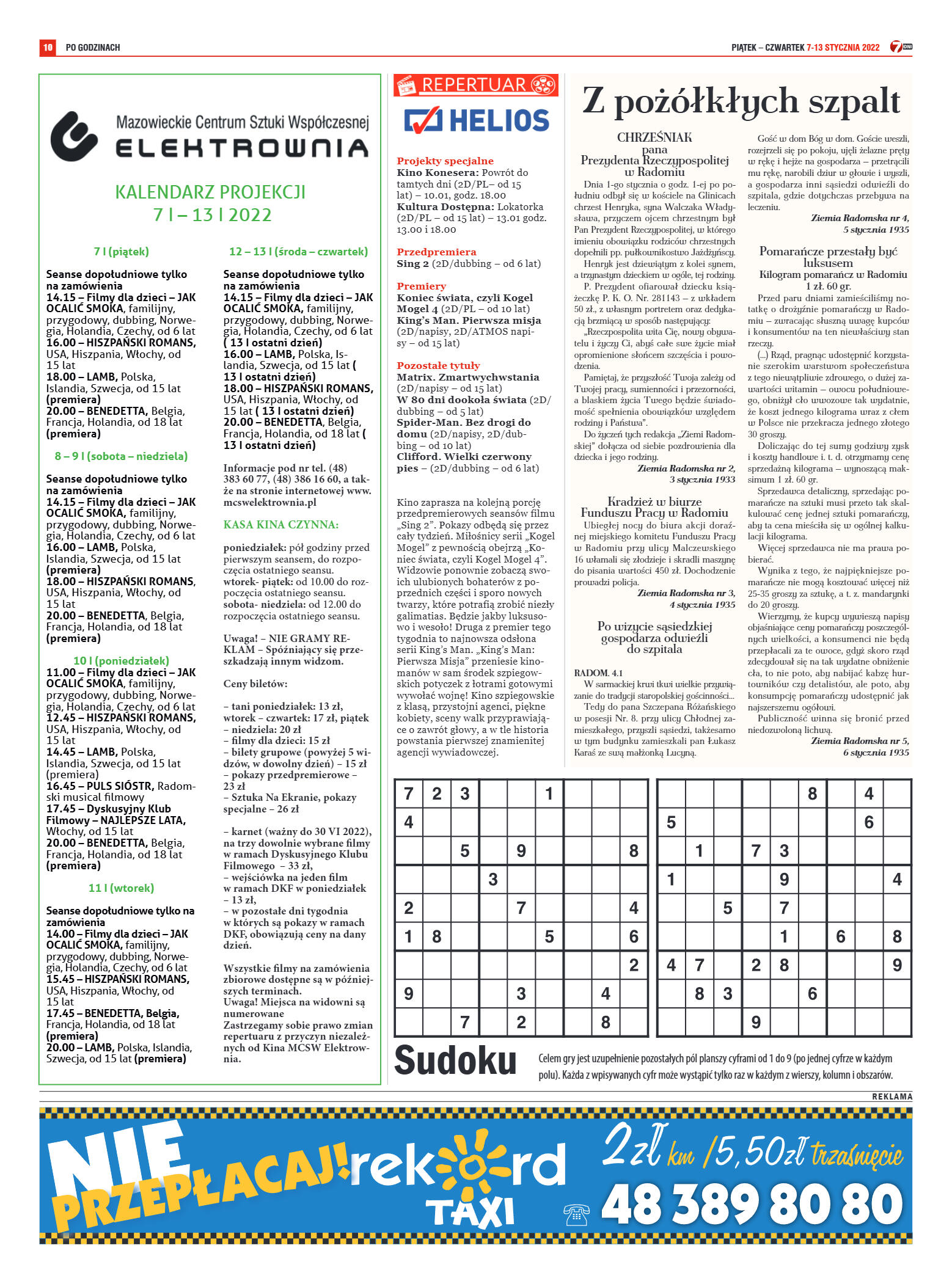 Tygodnik "7 Dni" nr 798 z dn. 07.01.2022 r. - strona 10