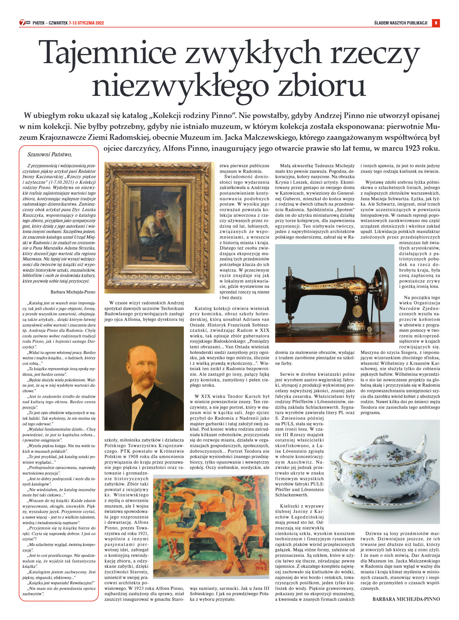 Tygodnik "7 Dni" nr 798 z dn. 07.01.2022 r. - strona 9