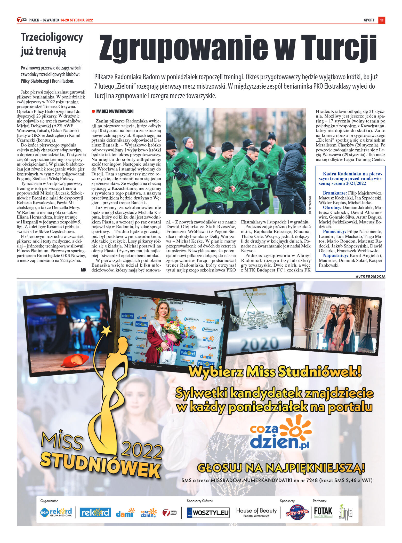 Tygodnik "7 Dni" nr 799 z dn. 14.01.2022 r. - strona 11