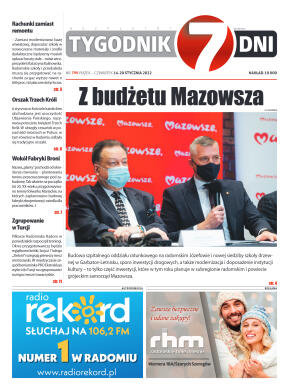 Tygodnik "7 Dni" nr 799 z dn. 14.01.2022 r. - strona 1