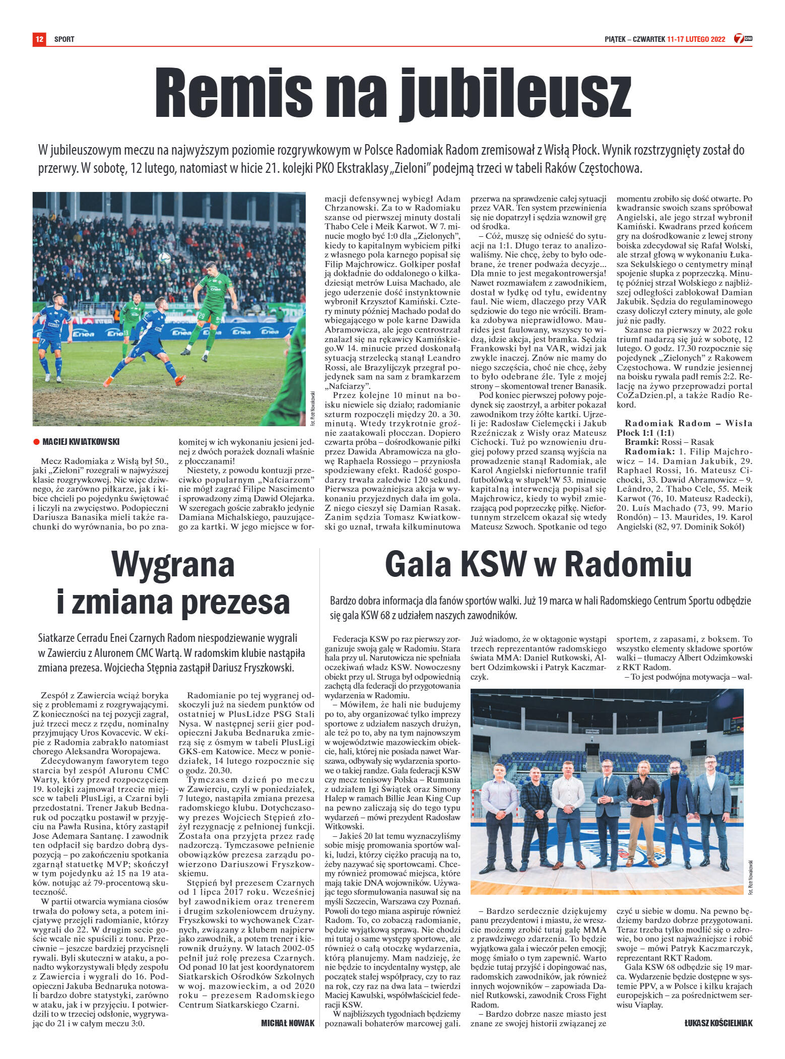 Tygodnik "7 Dni" nr 803 z dn. 11.02.2022 r. - strona 12