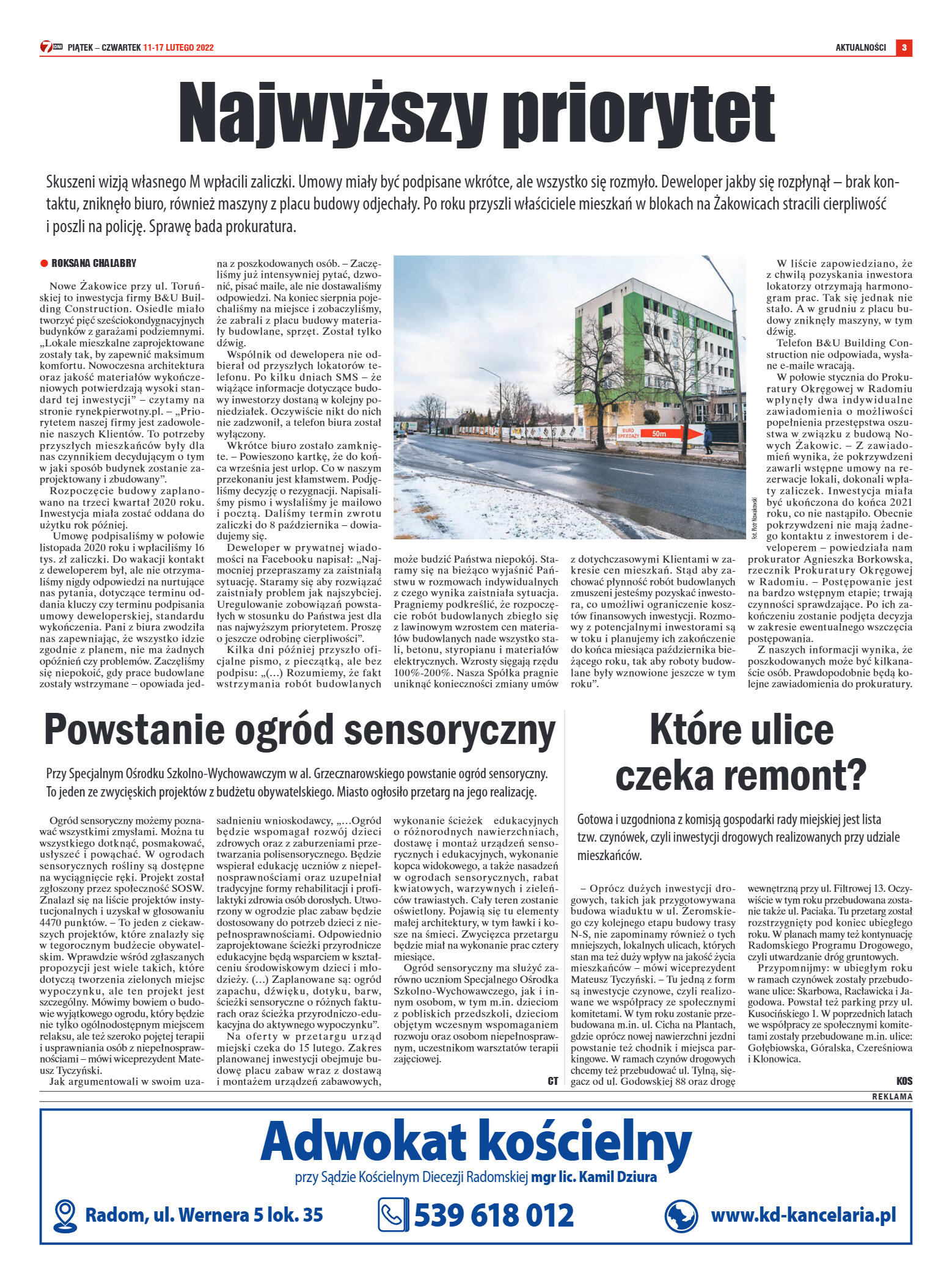 Tygodnik "7 Dni" nr 803 z dn. 11.02.2022 r. - strona 3