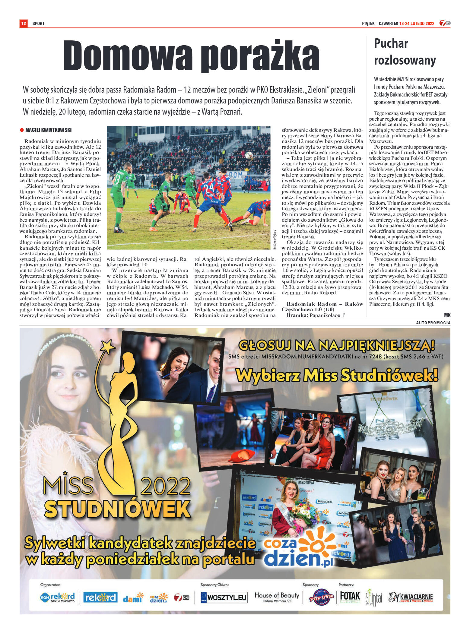 Tygodnik "7 Dni" nr 804 z dn. 18.02.2022 r. - strona 12