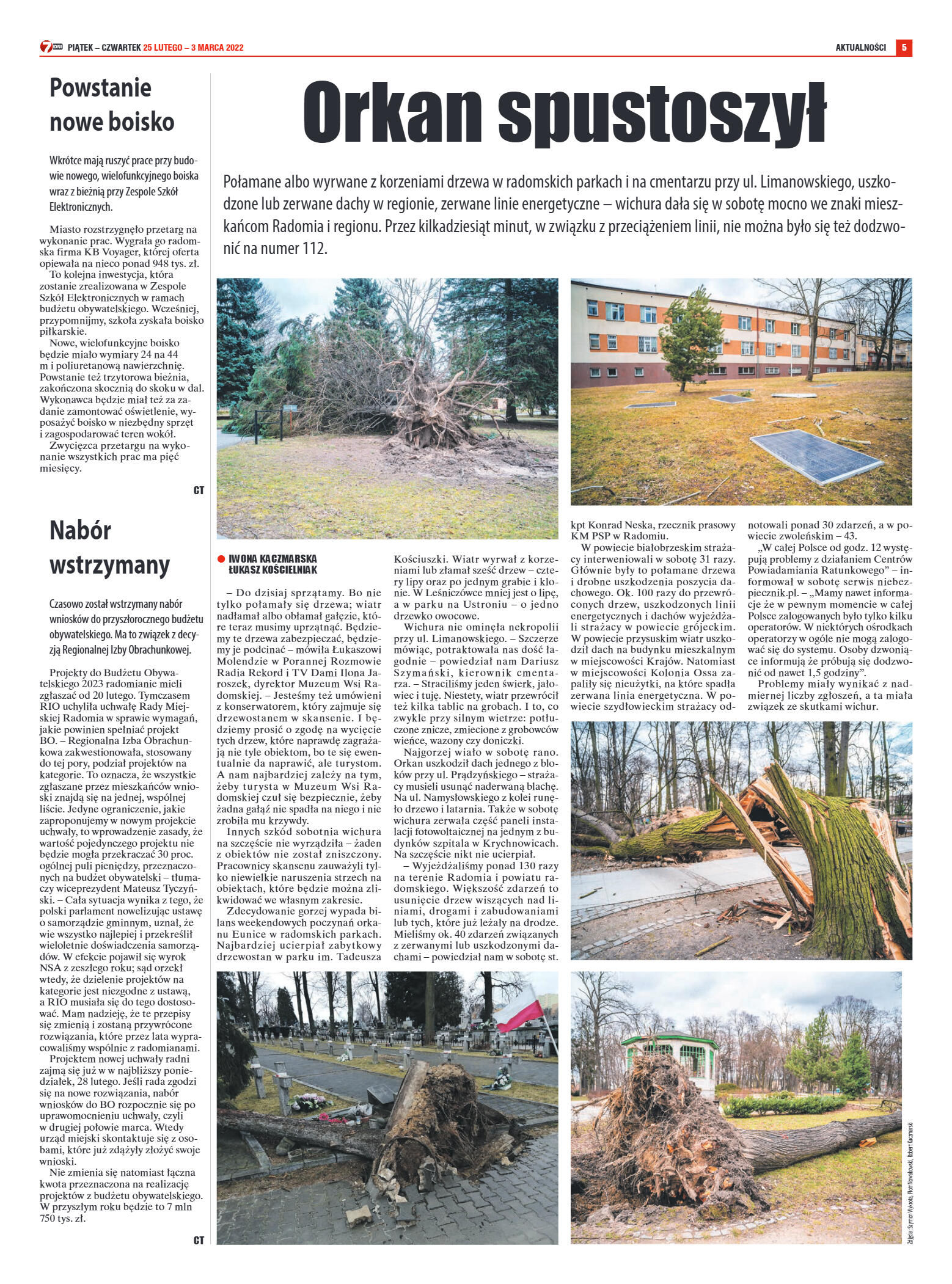 Tygodnik "7 Dni" nr 805 z dn. 25.02.2022 r. - strona 5