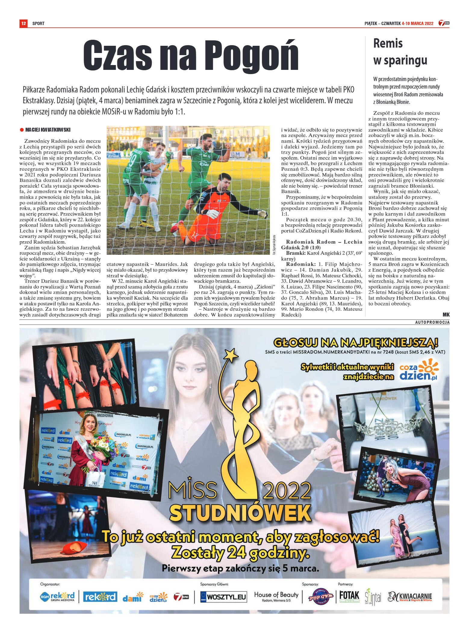 Tygodnik "7 Dni" nr 806 z dn. 4.03.2022 r. - strona 12