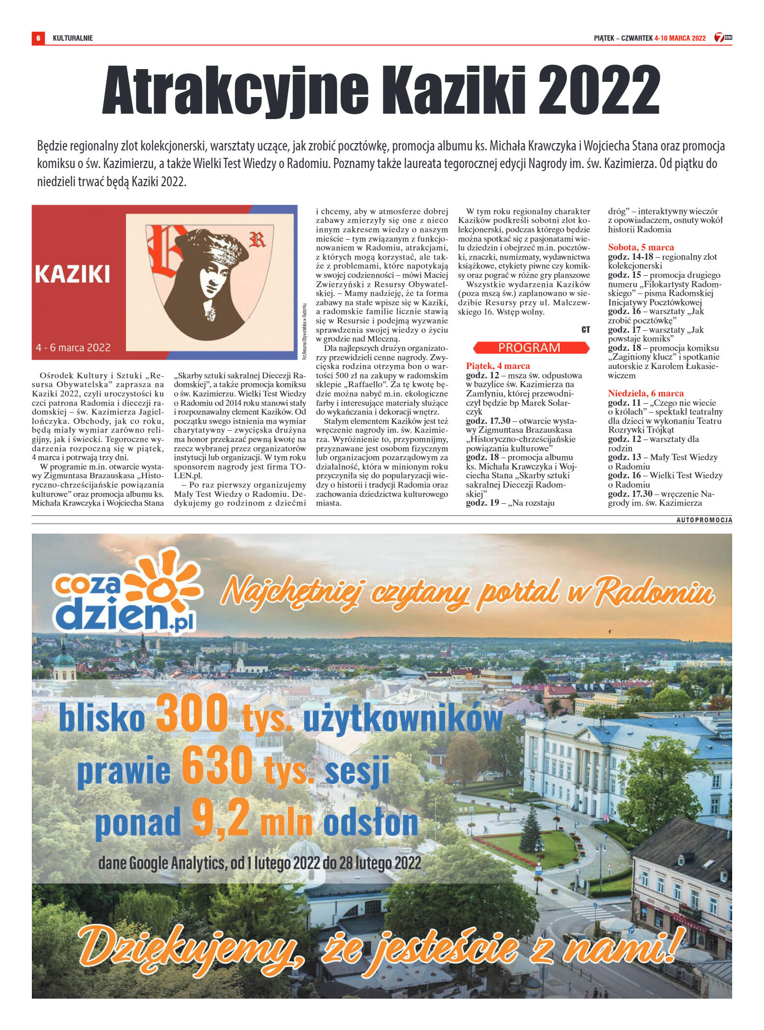 Tygodnik "7 Dni" nr 806 z dn. 4.03.2022 r. - strona 6