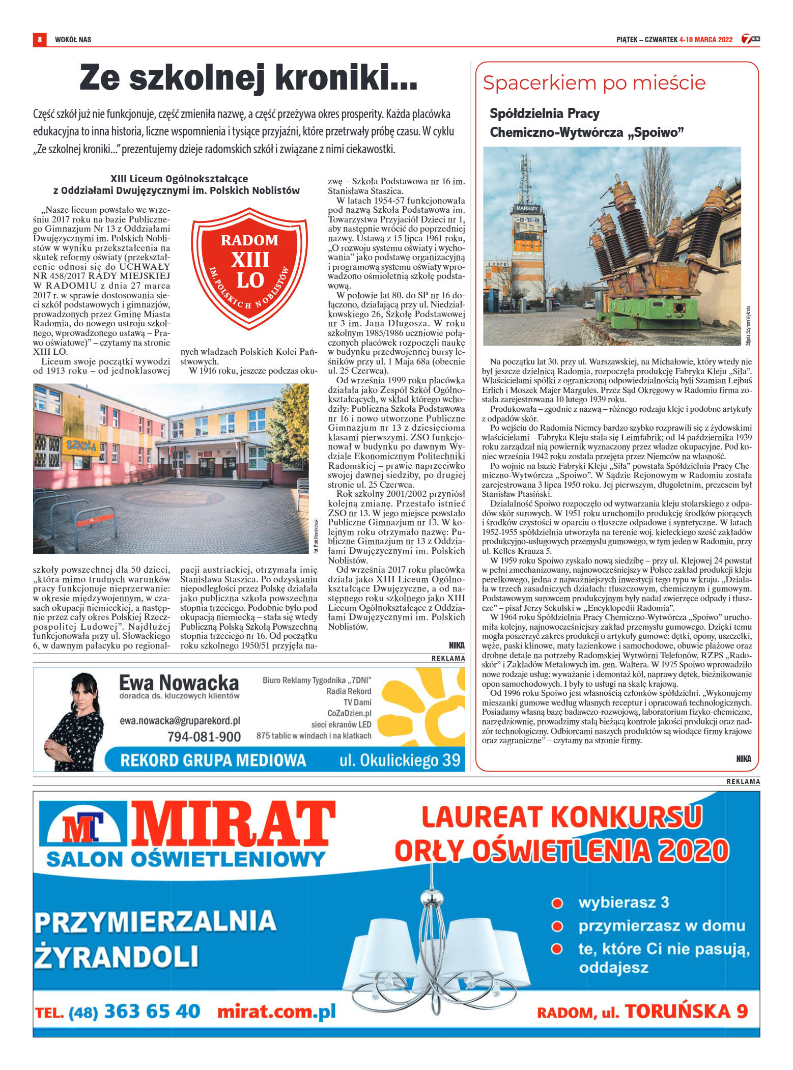 Tygodnik "7 Dni" nr 806 z dn. 4.03.2022 r. - strona 8