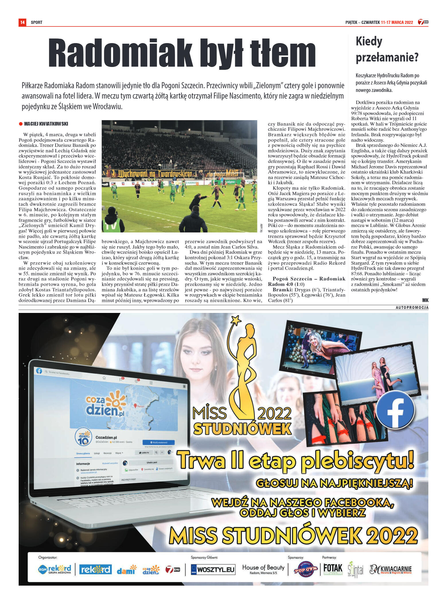 Tygodnik "7 Dni" nr 807 z dn. 11.03.2022 r. - strona 18